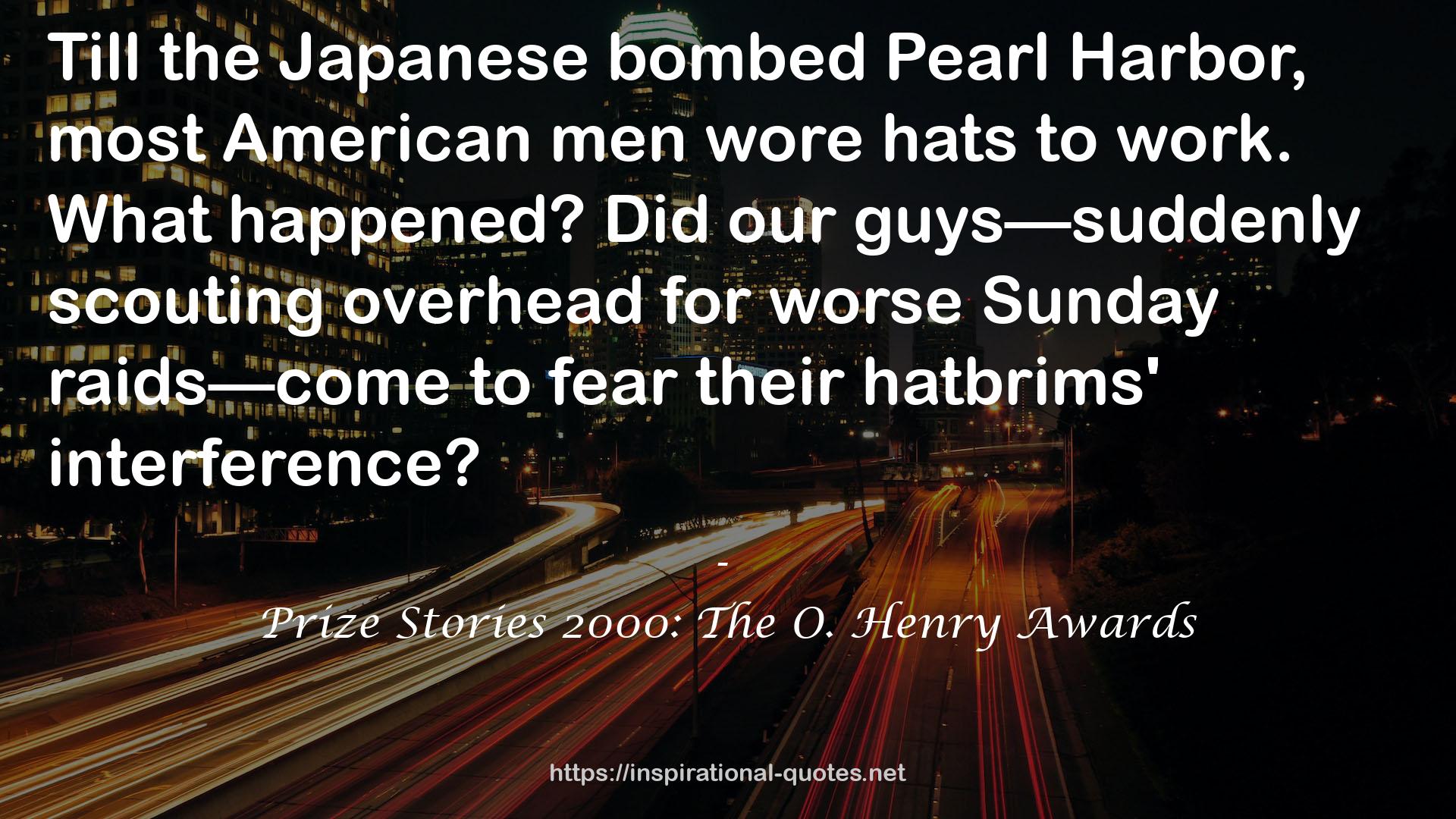 Prize Stories 2000: The O. Henry Awards QUOTES