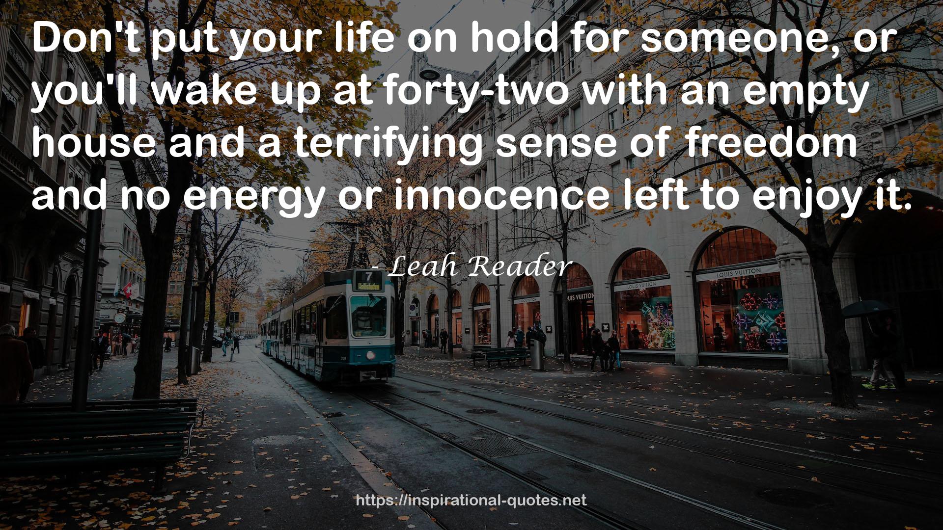 Leah Reader QUOTES