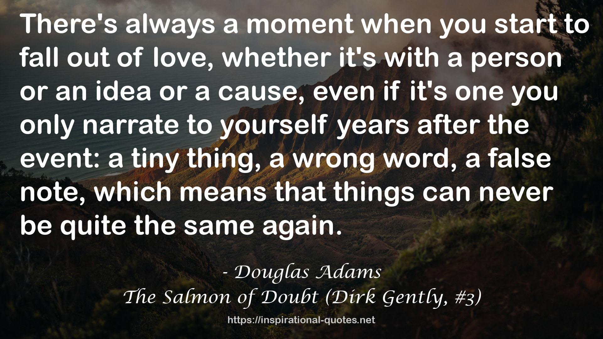 The Salmon of Doubt (Dirk Gently, #3) QUOTES