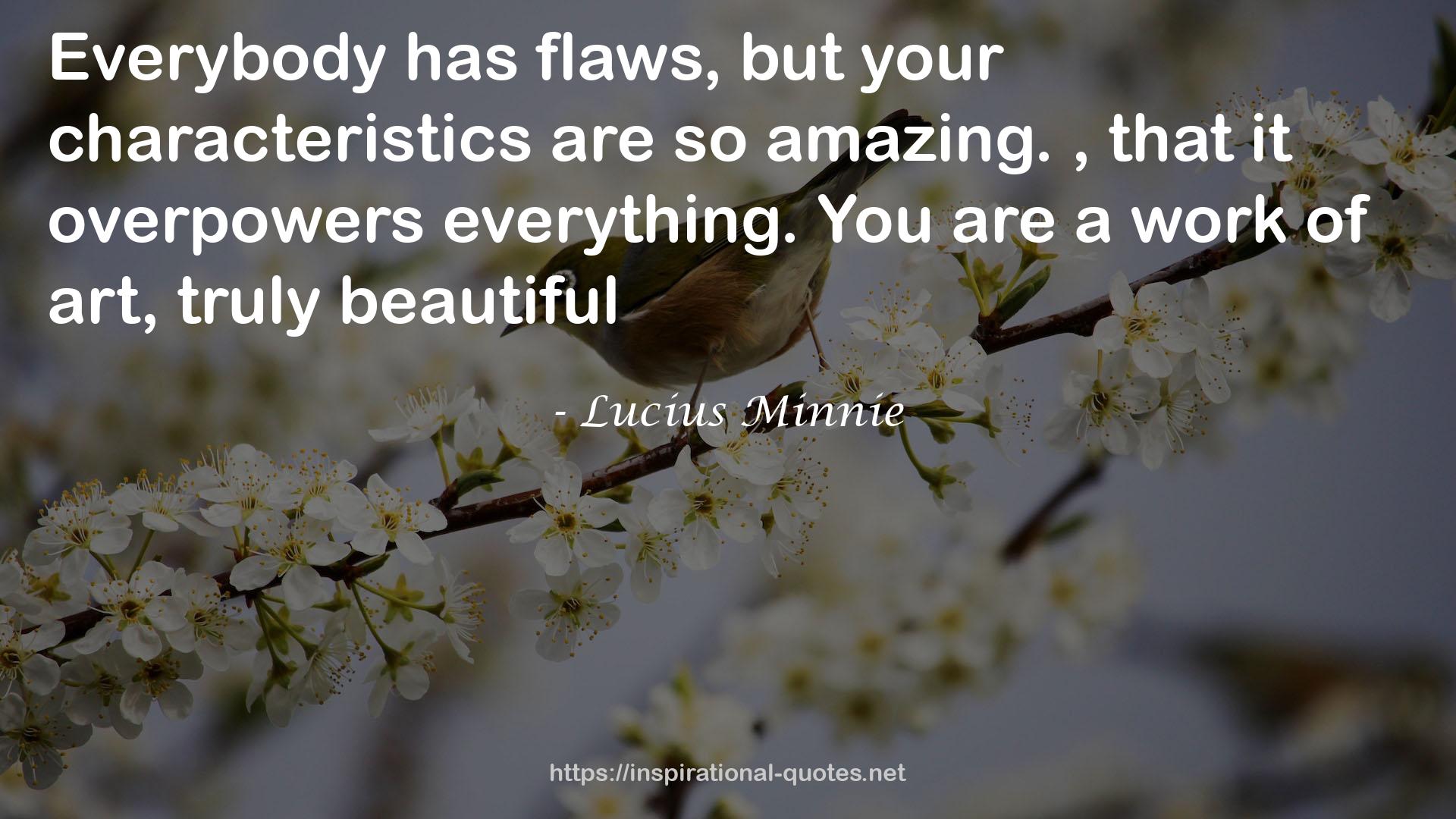 Lucius Minnie QUOTES