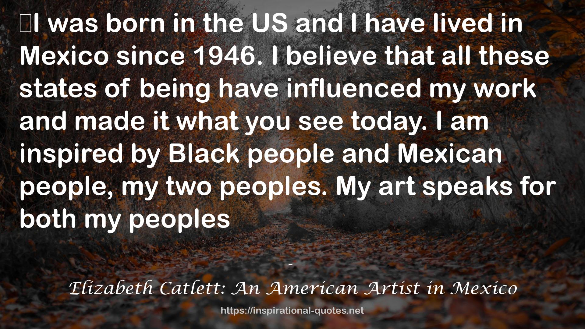 Elizabeth Catlett: An American Artist in Mexico QUOTES