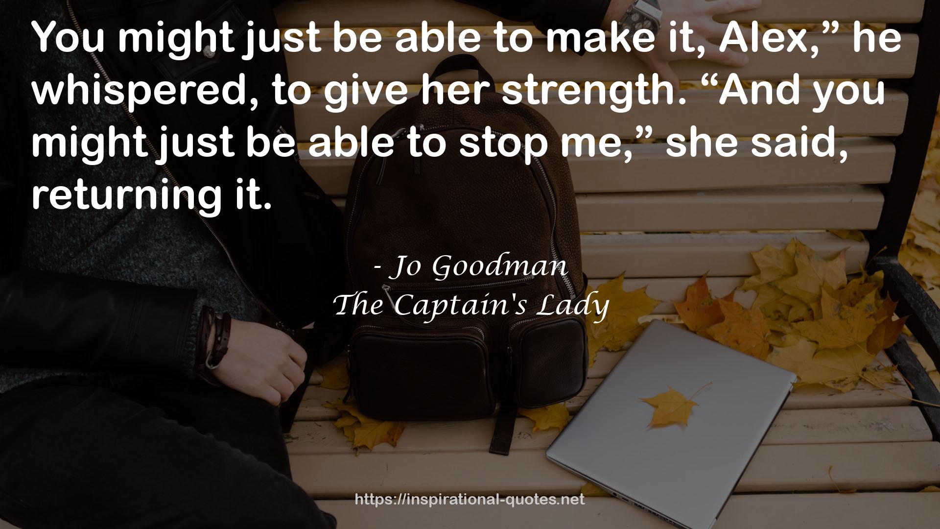 The Captain's Lady QUOTES