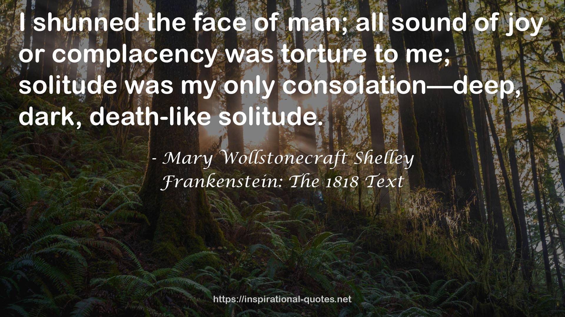 Mary Wollstonecraft Shelley QUOTES