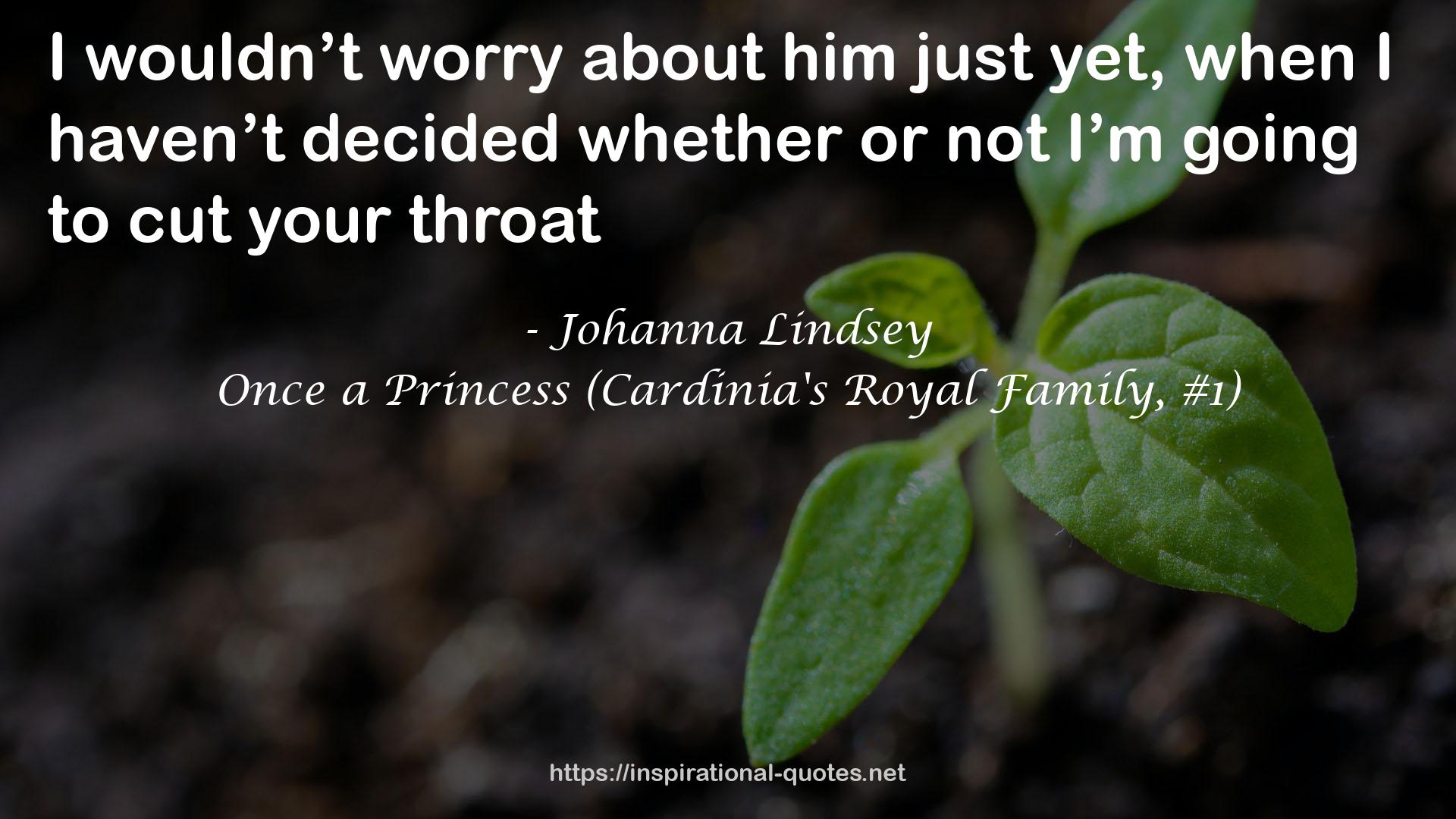 Once a Princess (Cardinia's Royal Family, #1) QUOTES