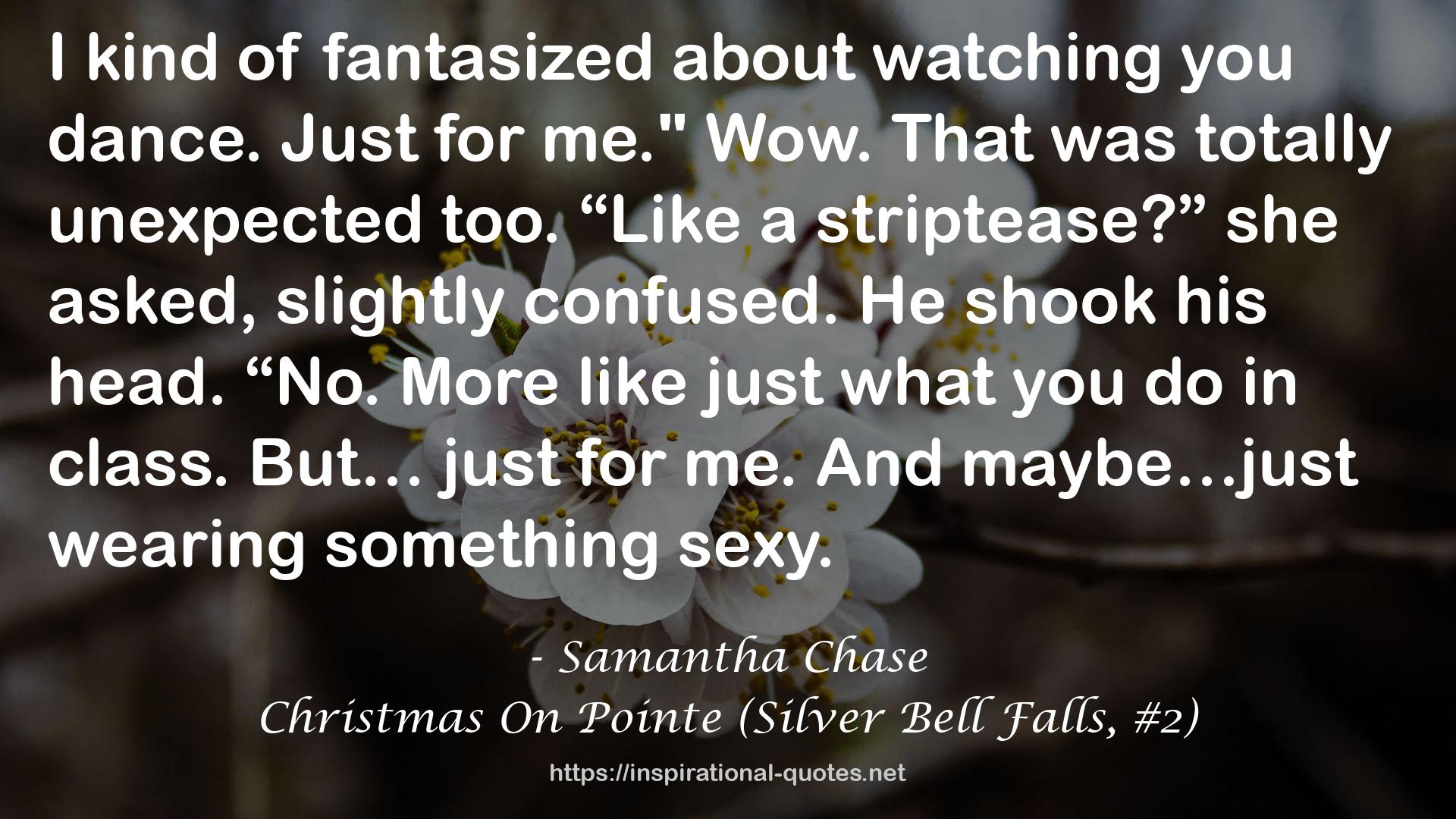 Christmas On Pointe (Silver Bell Falls, #2) QUOTES