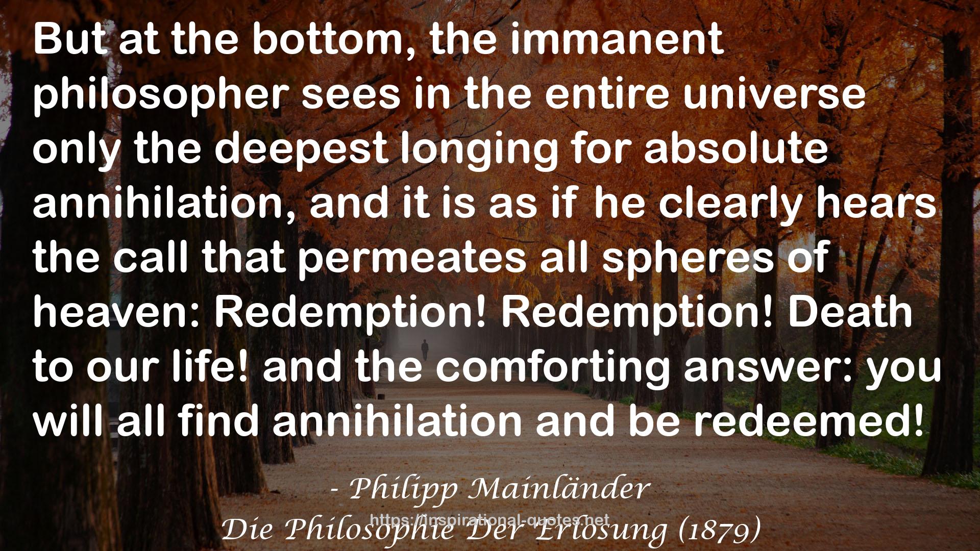 Philipp Mainländer QUOTES