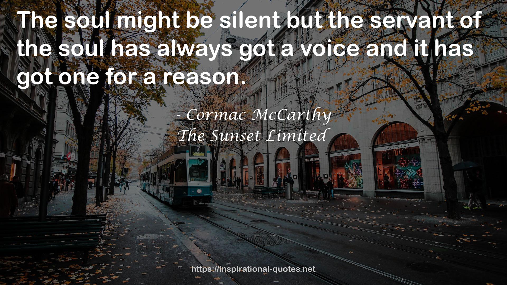 The Sunset Limited QUOTES