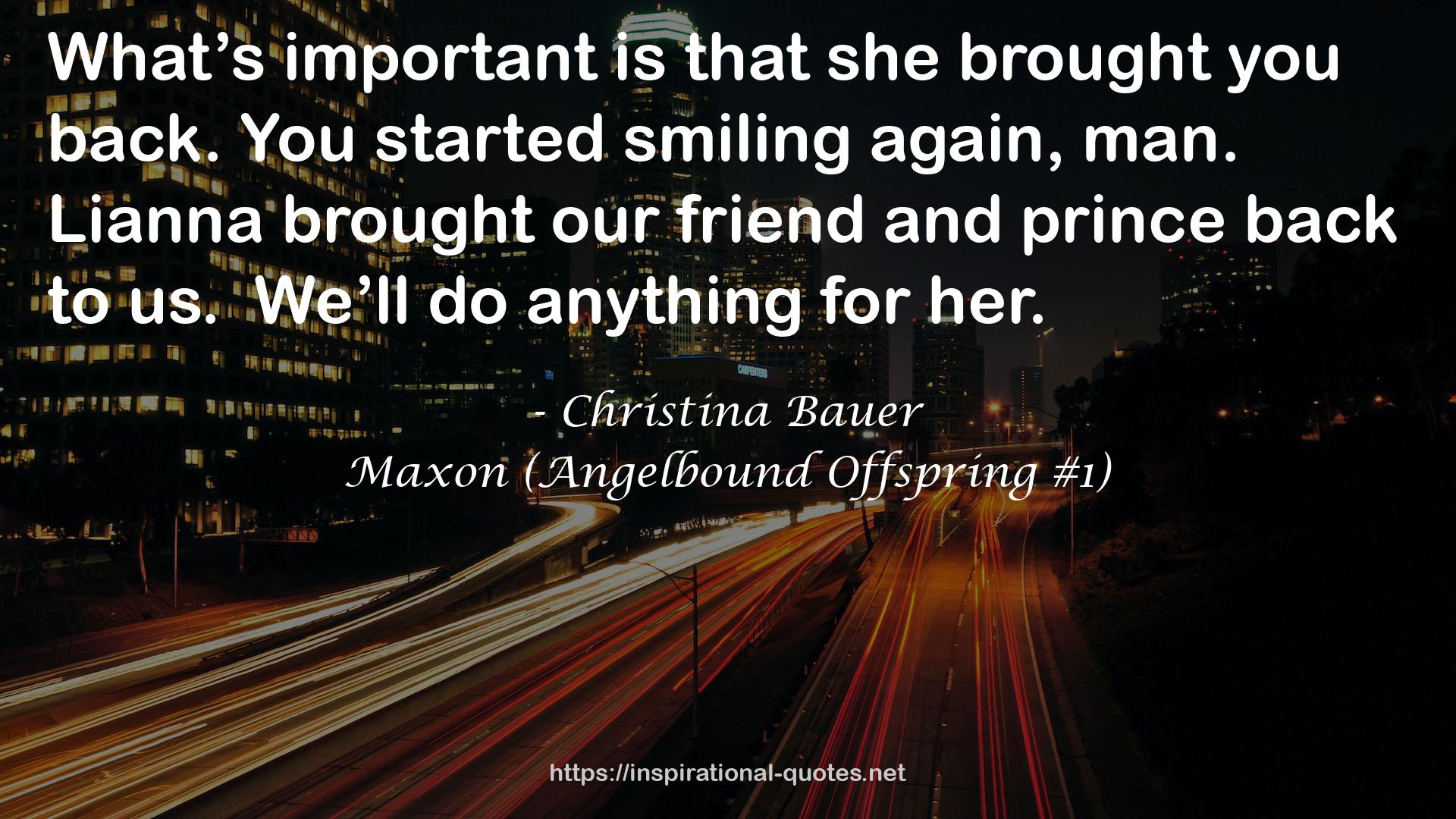 Christina Bauer QUOTES