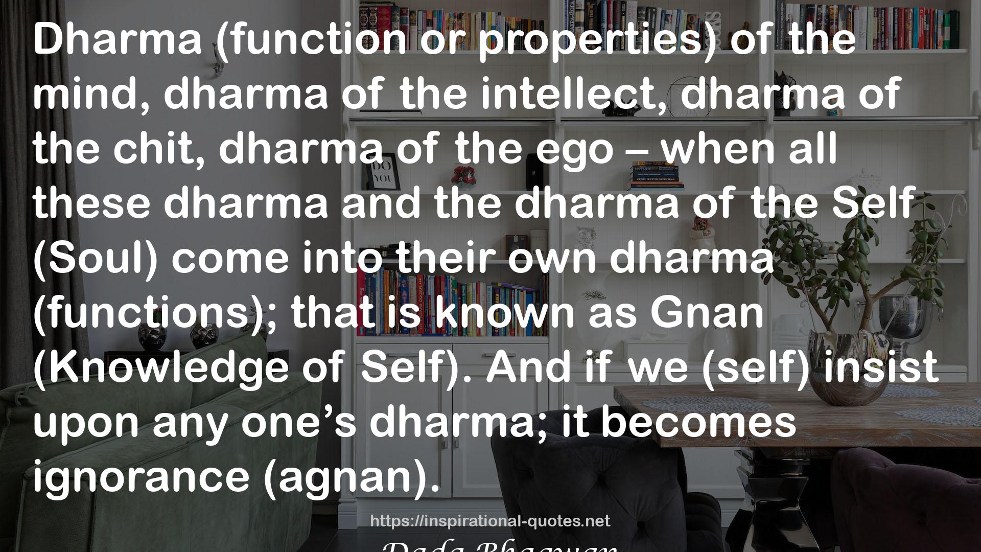 Dharma  QUOTES