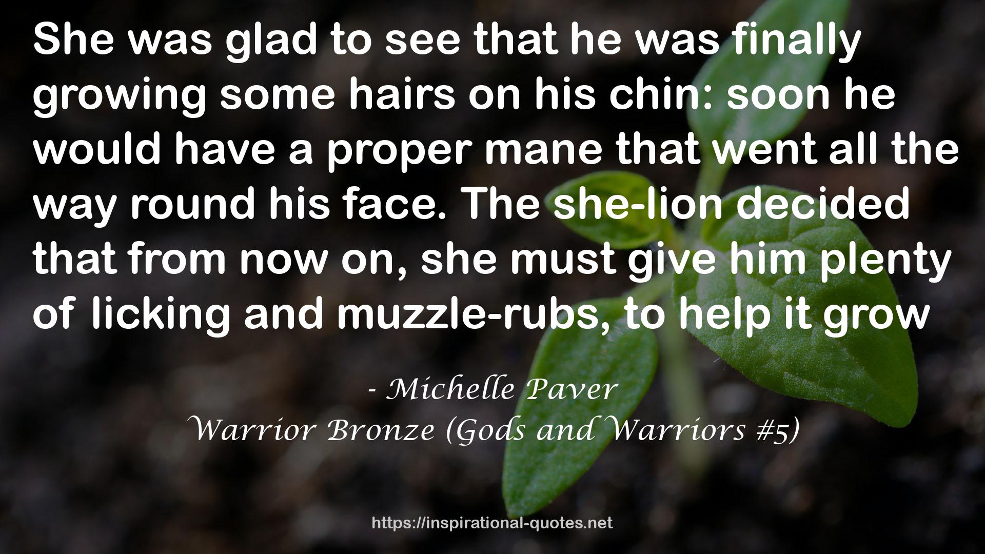 Warrior Bronze (Gods and Warriors #5) QUOTES