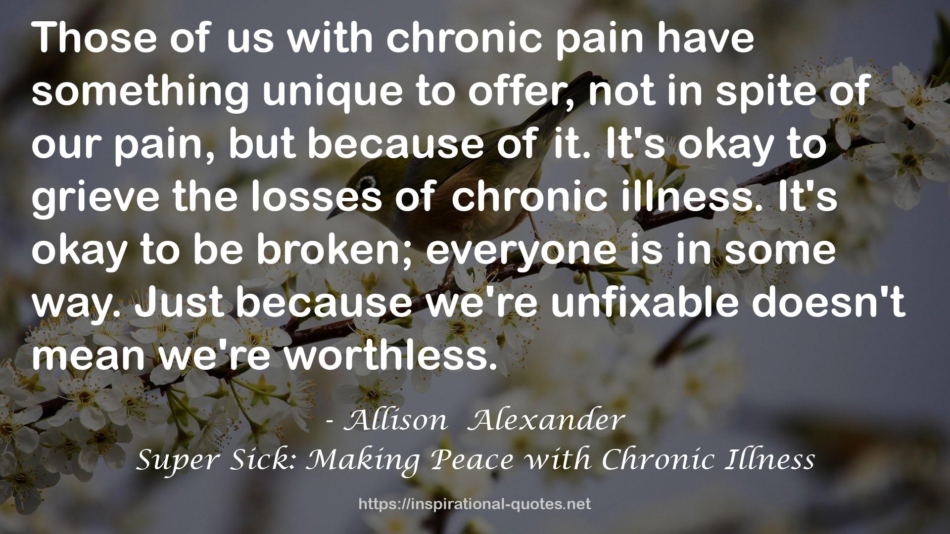 Allison  Alexander QUOTES