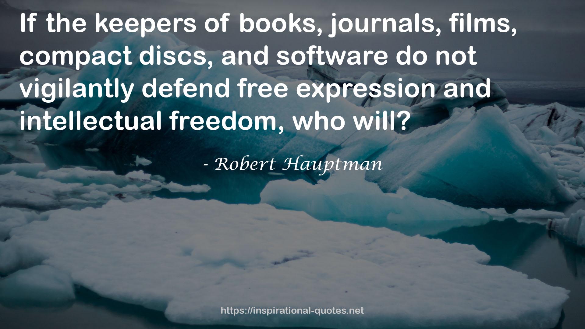 Robert Hauptman QUOTES