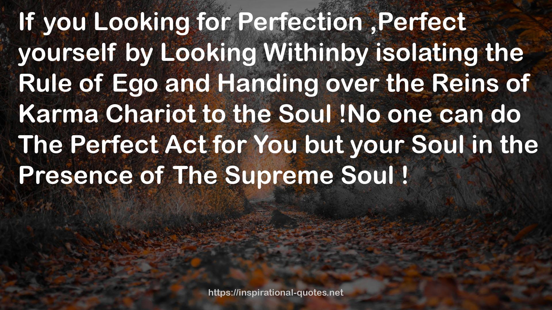 Soul in the Presence of The Supreme Soul  QUOTES