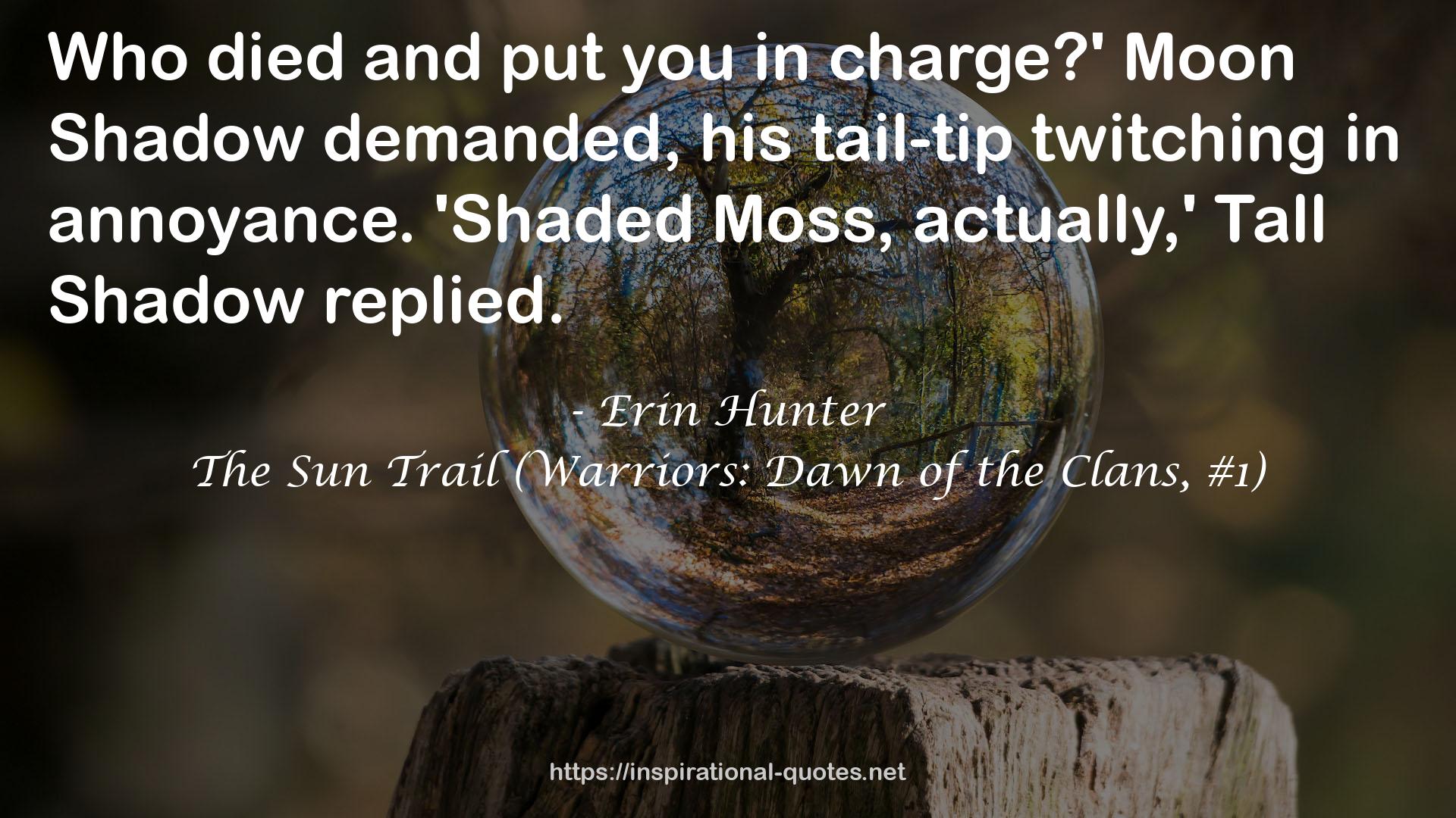 The Sun Trail (Warriors: Dawn of the Clans, #1) QUOTES