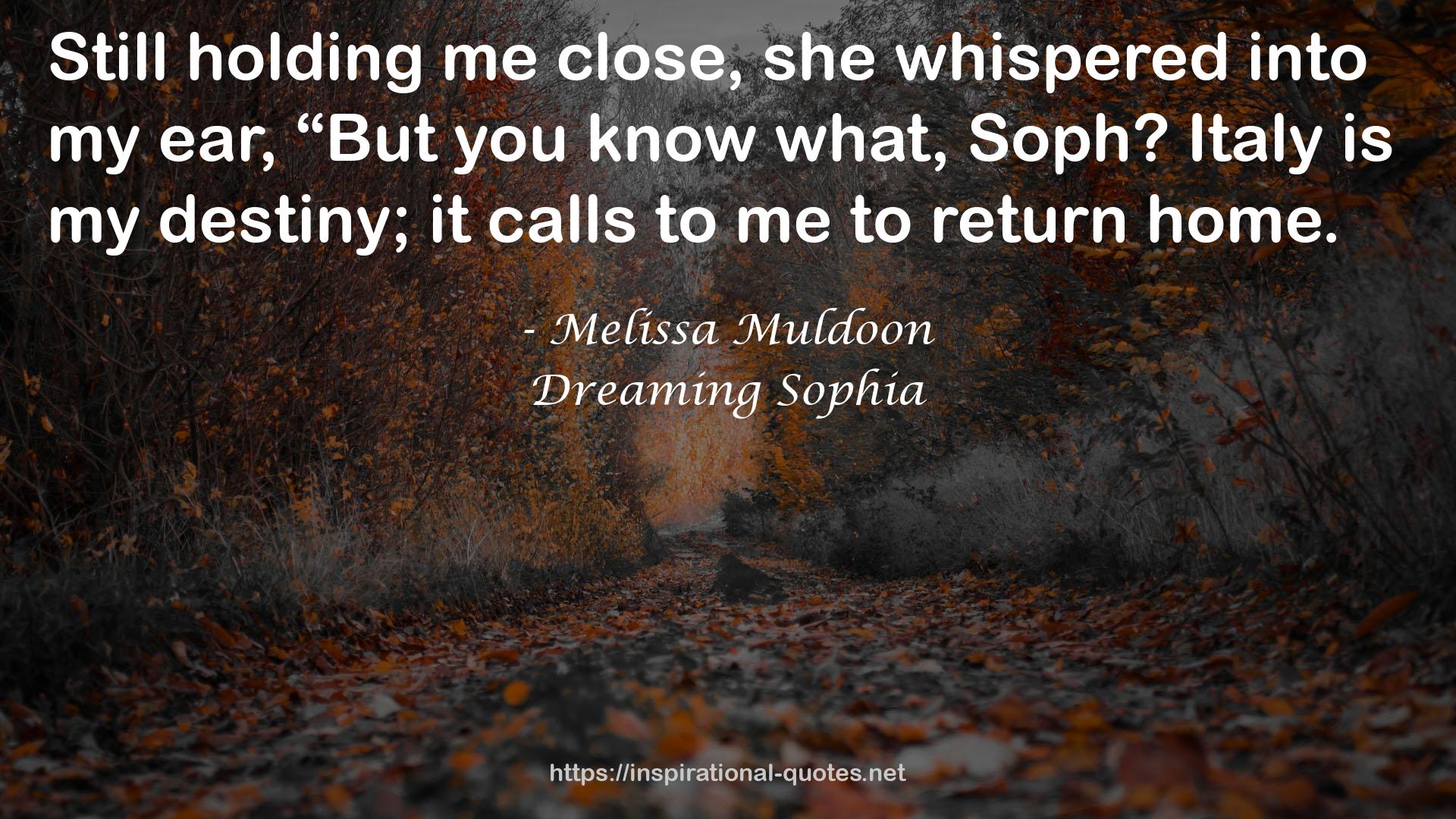 Melissa Muldoon QUOTES