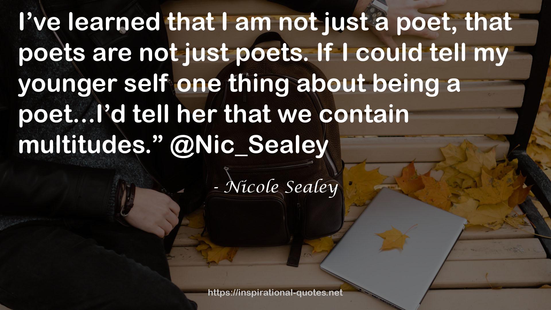 Nicole Sealey QUOTES