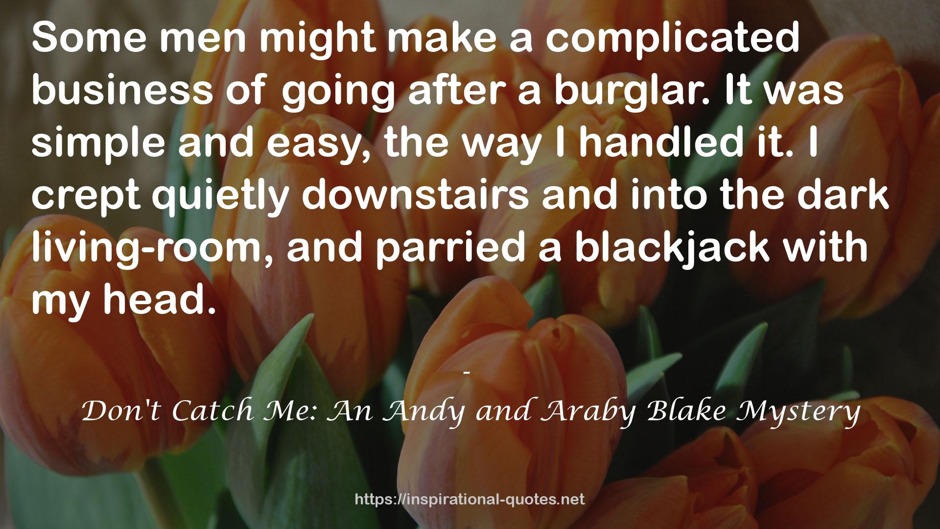 Don't Catch Me: An Andy and Araby Blake Mystery QUOTES