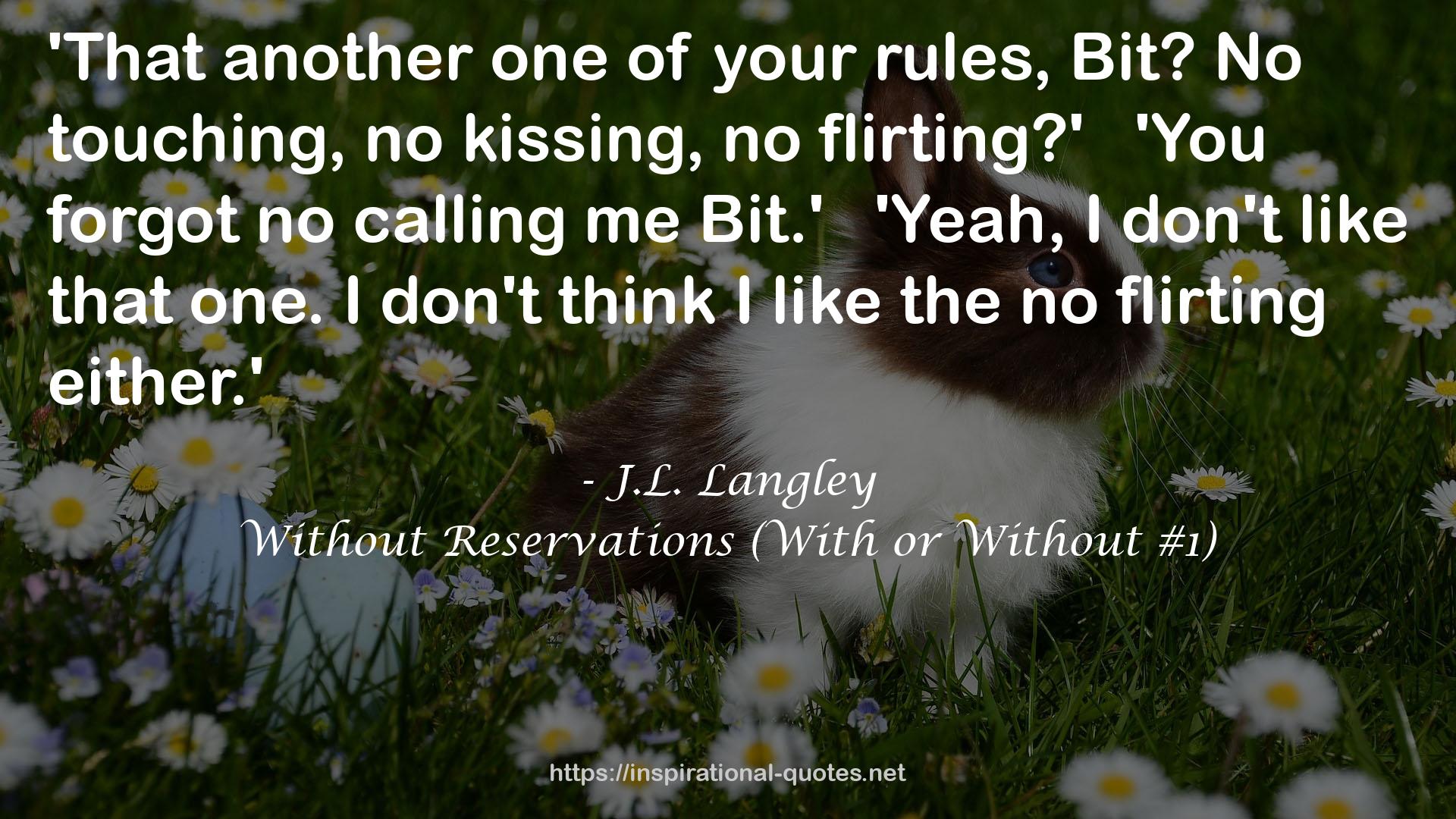 Without Reservations (With or Without #1) QUOTES