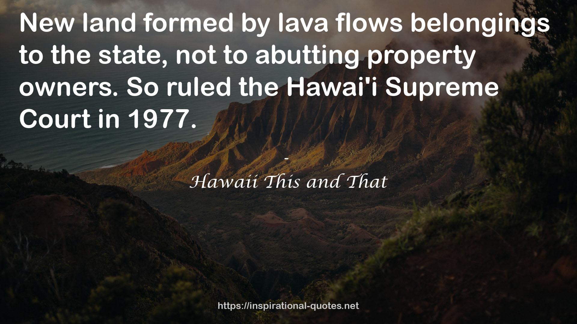 Hawaii This and That QUOTES