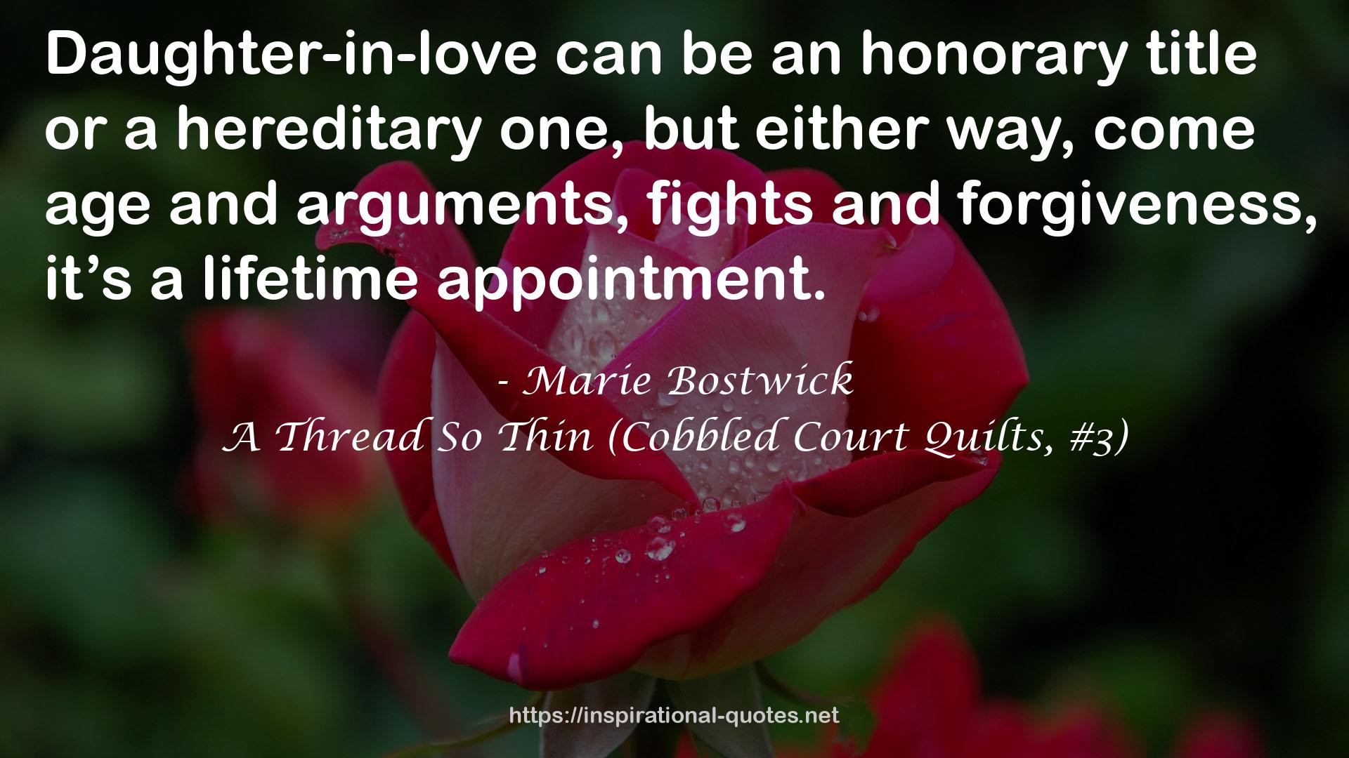 Marie Bostwick QUOTES