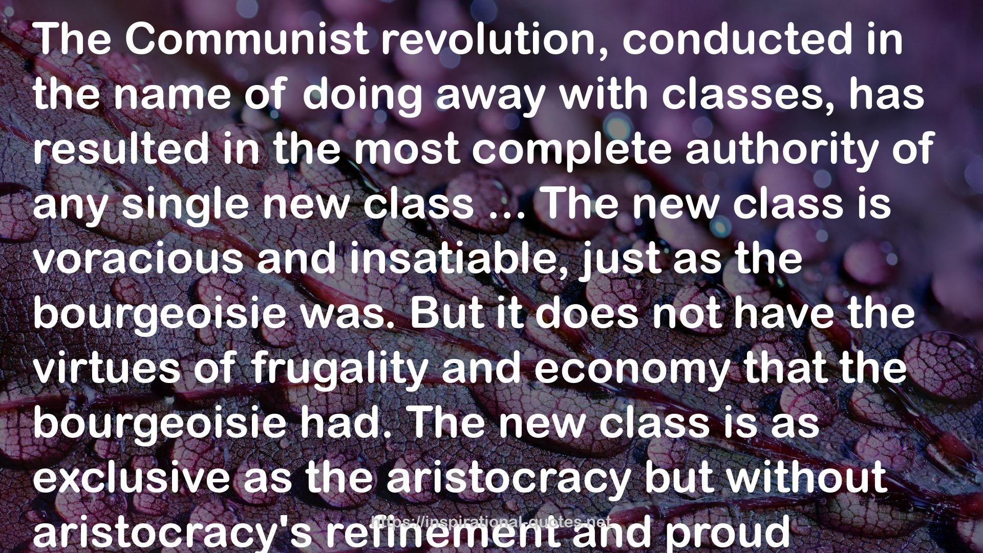 The New Class - An Analysis Of The Communist System QUOTES