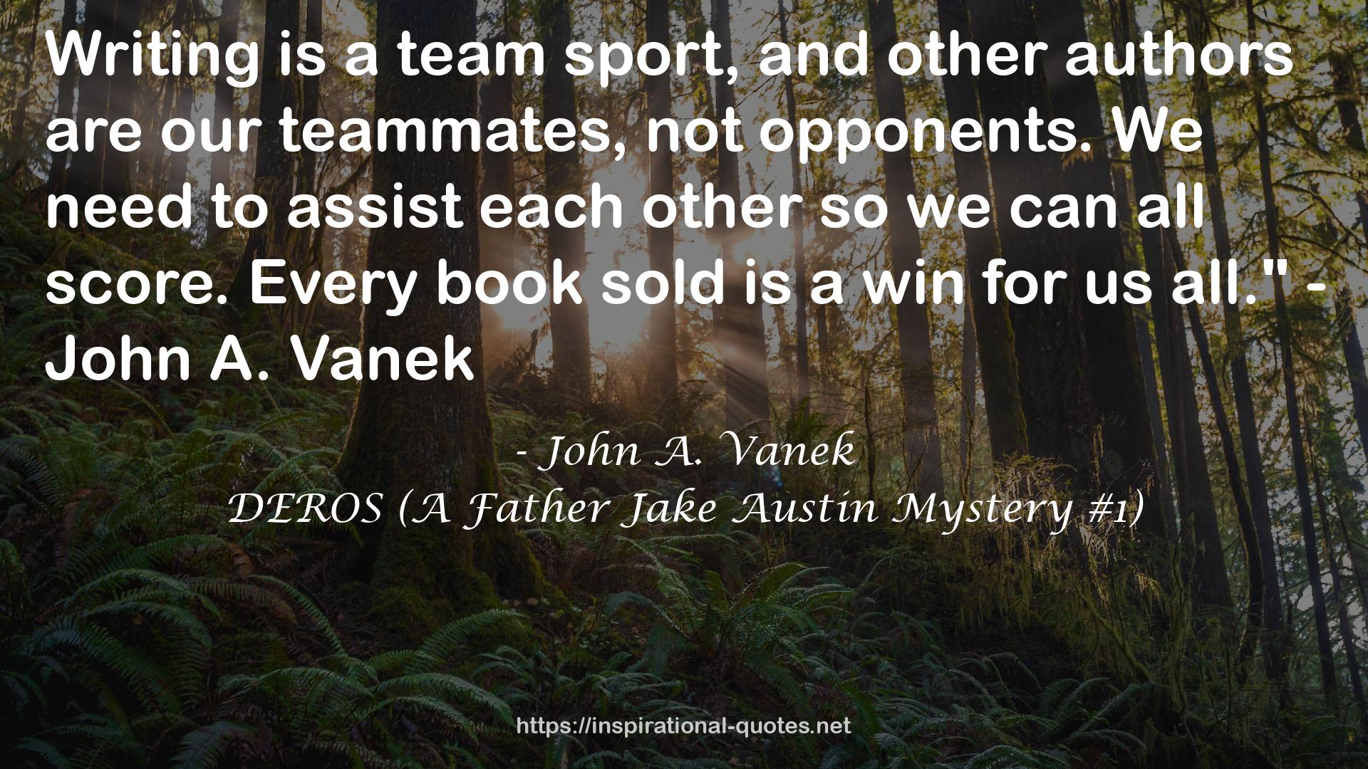 DEROS (A Father Jake Austin Mystery #1) QUOTES