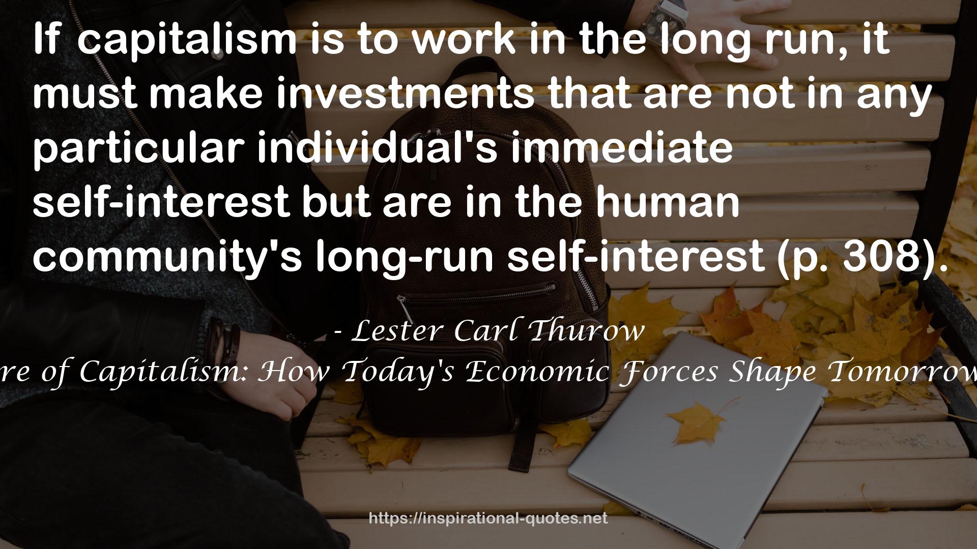 Lester Carl Thurow QUOTES