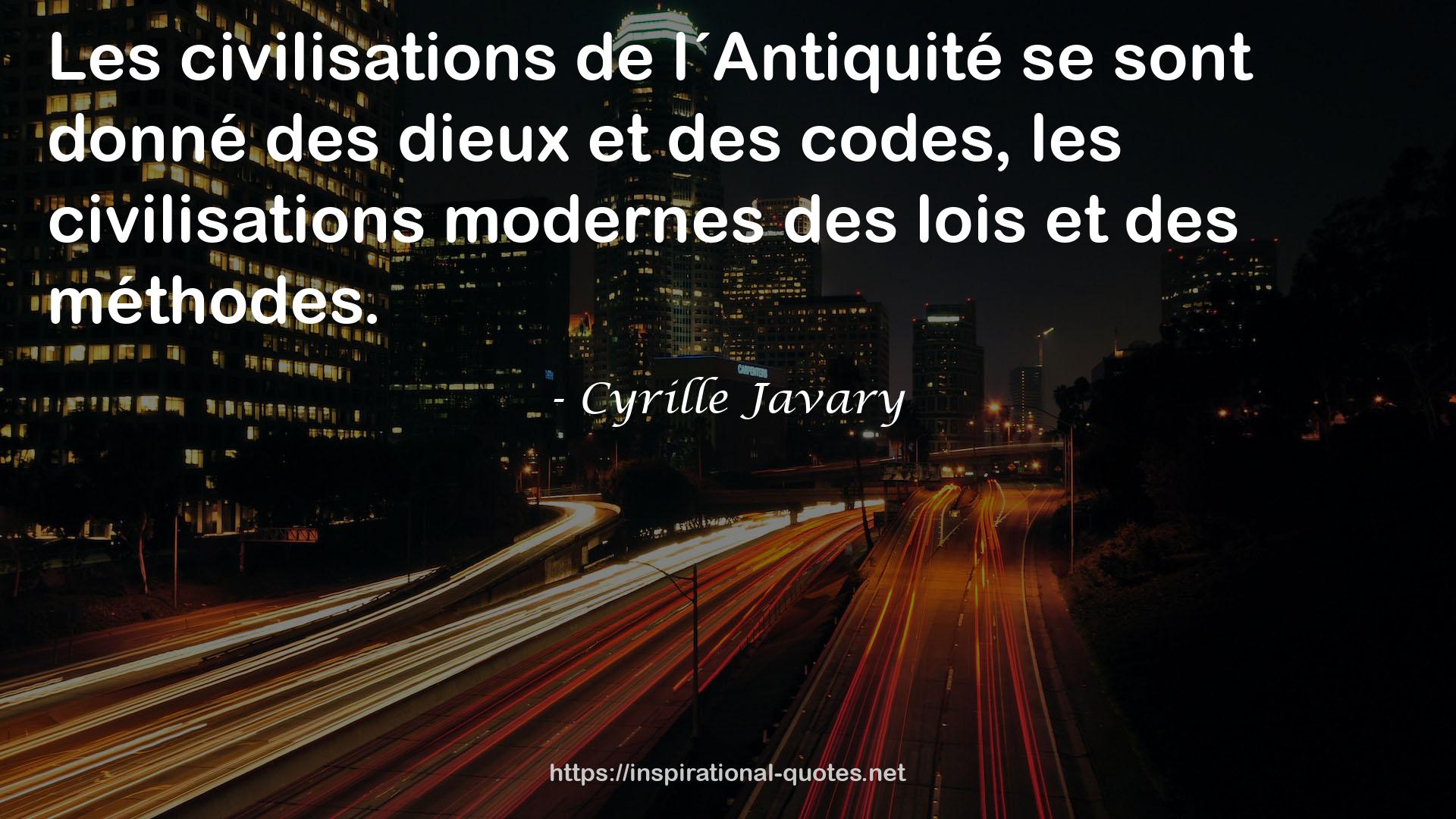 Cyrille Javary QUOTES