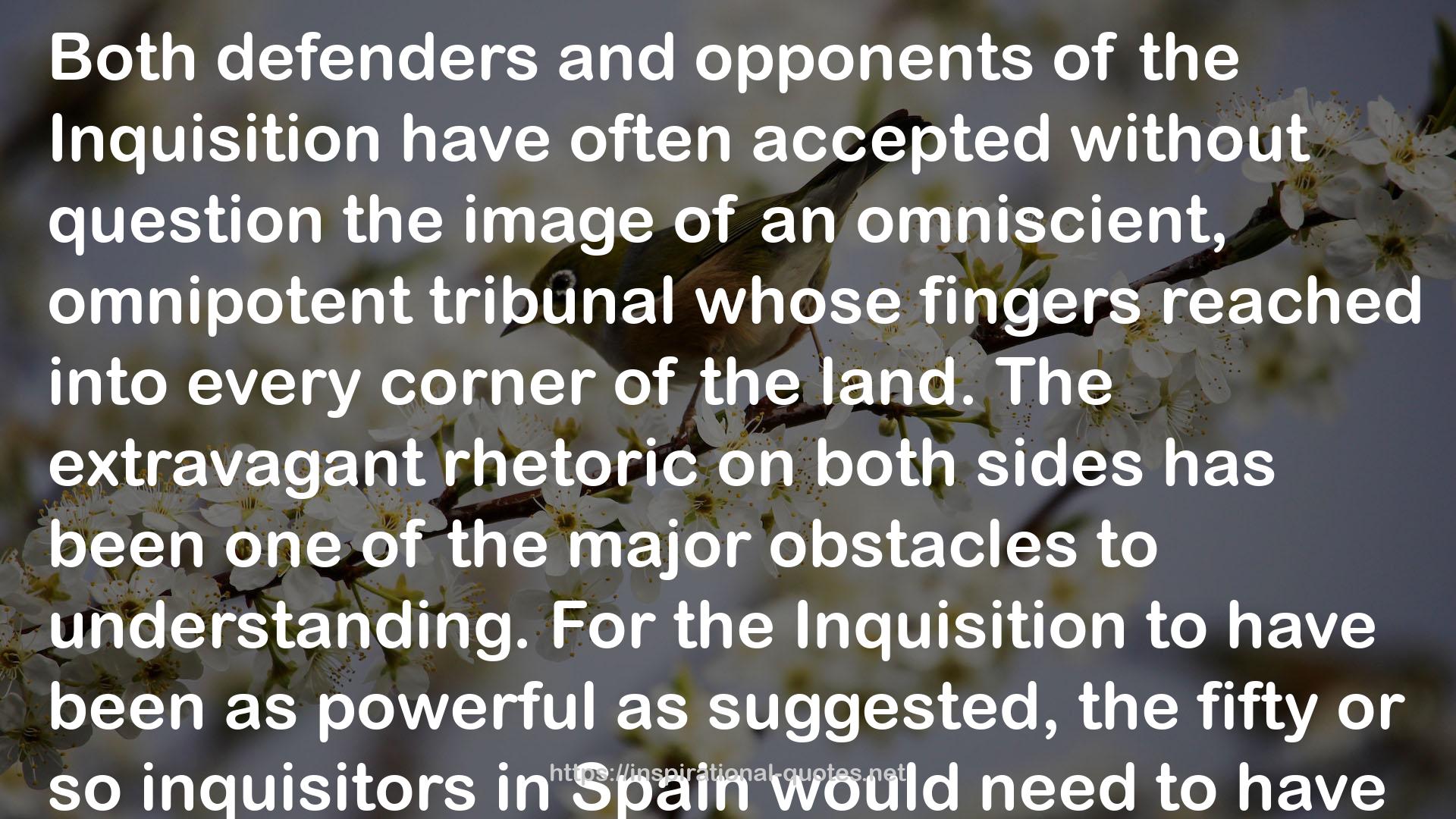 The Spanish Inquisition: A Historical Revision QUOTES
