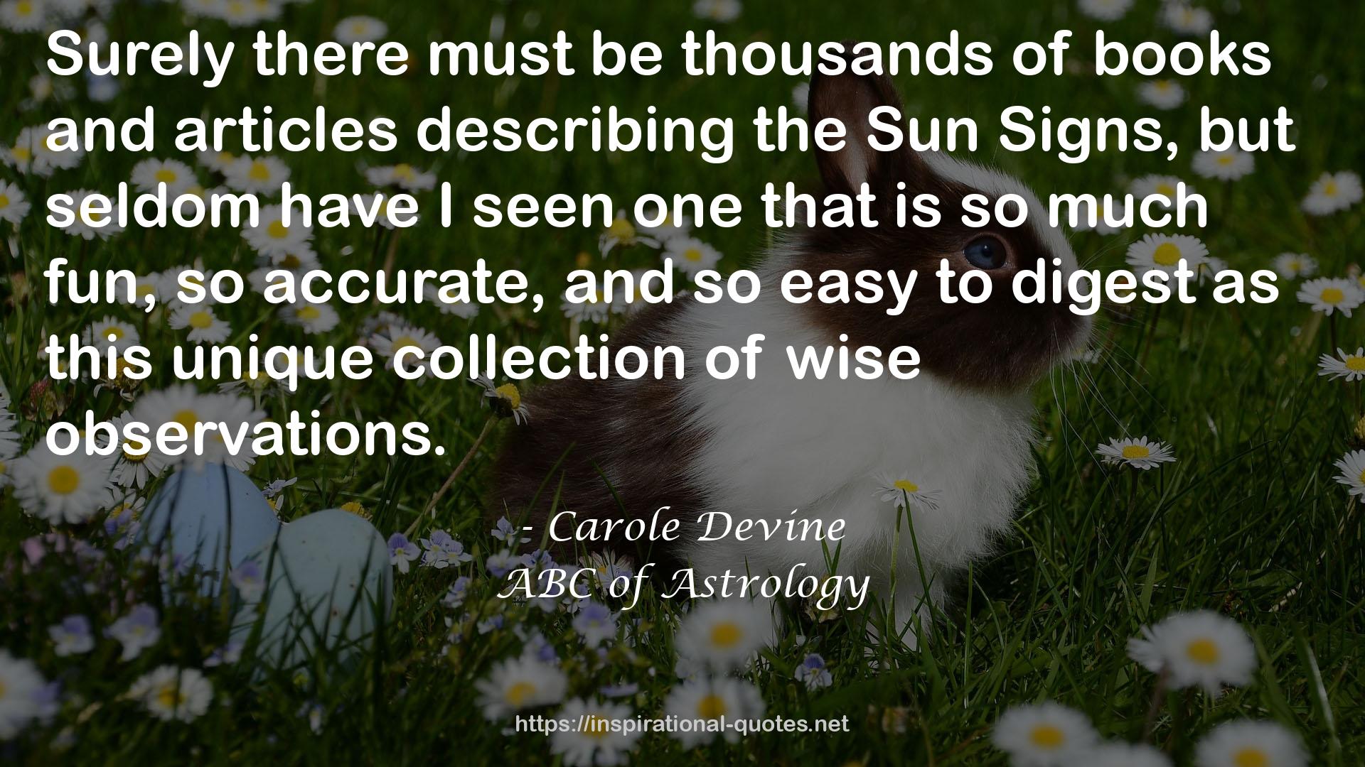 ABC of Astrology QUOTES