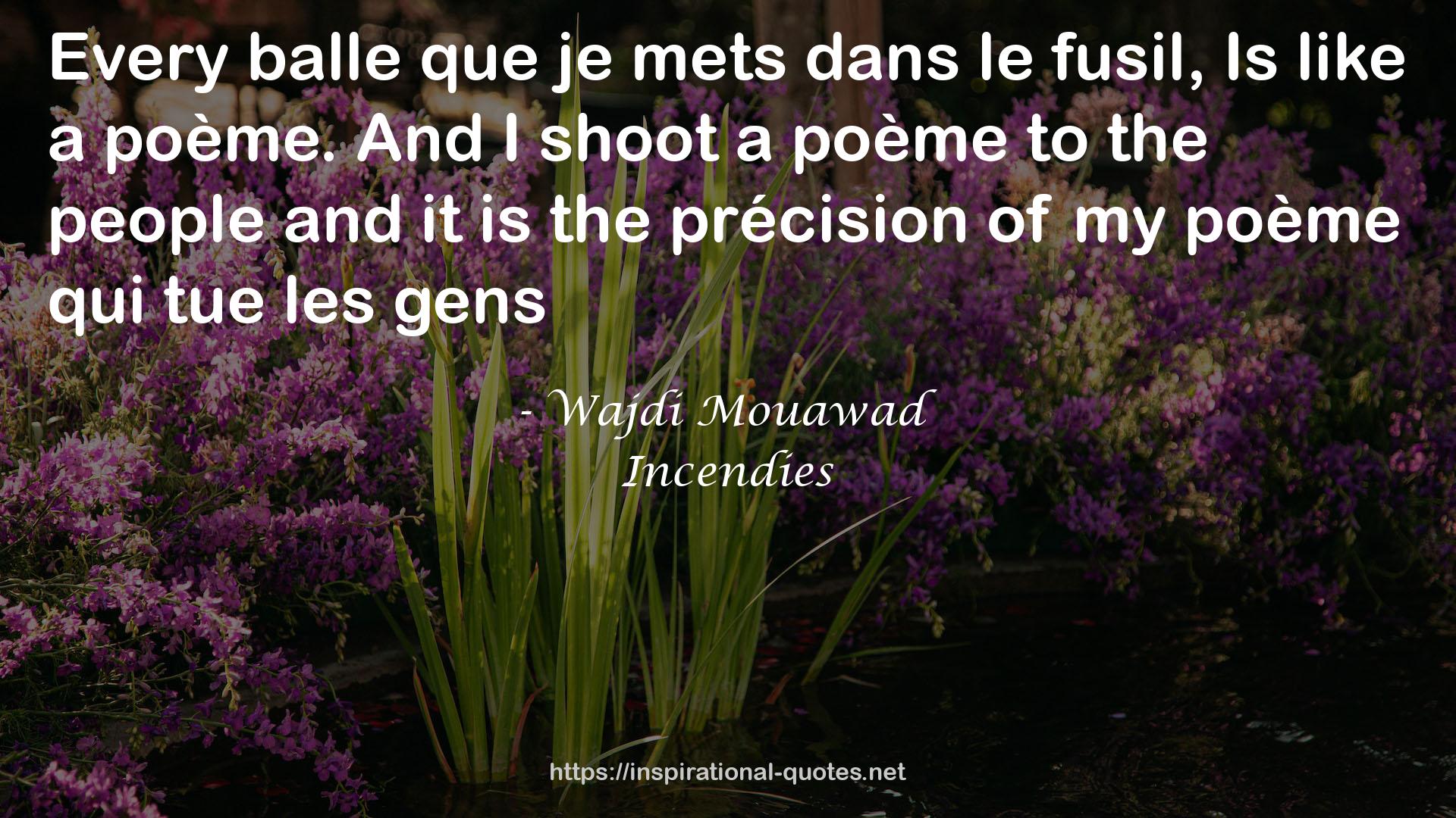 Wajdi Mouawad QUOTES