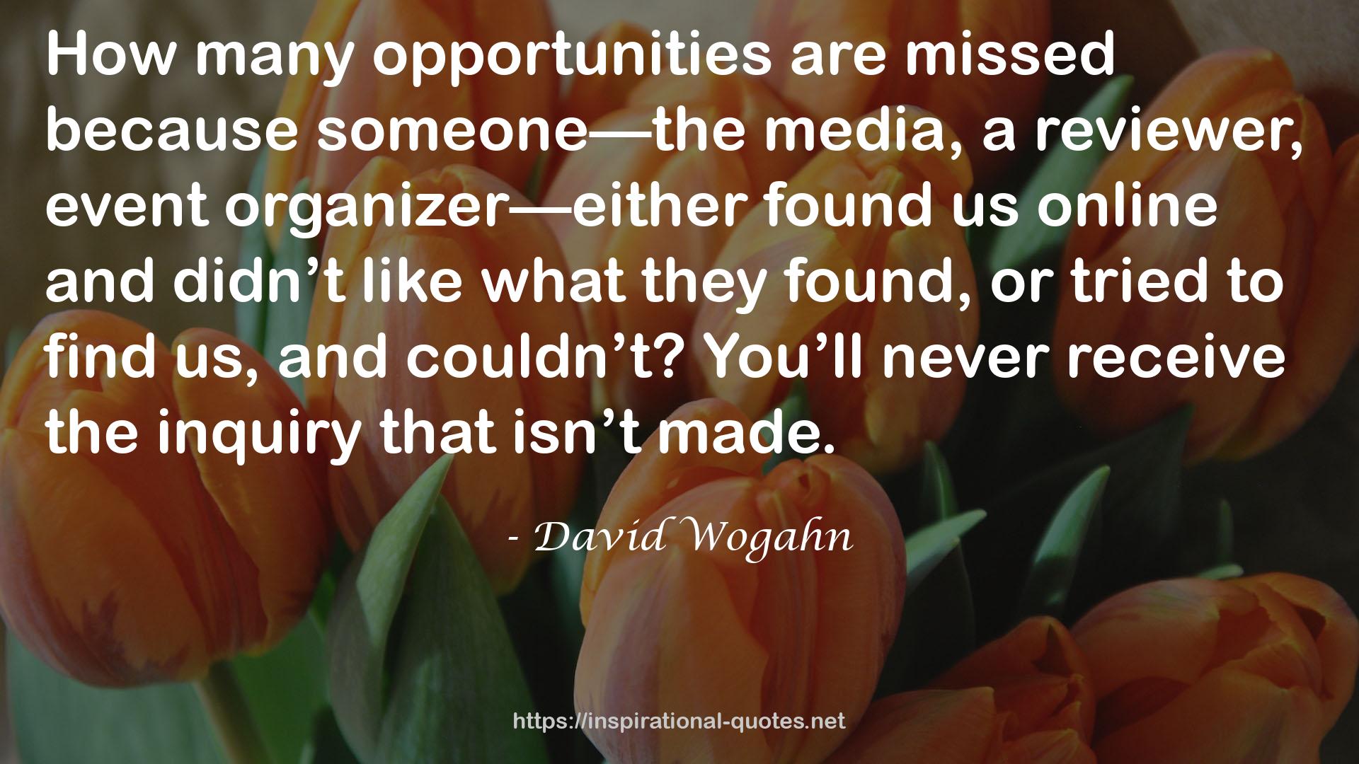 David Wogahn QUOTES