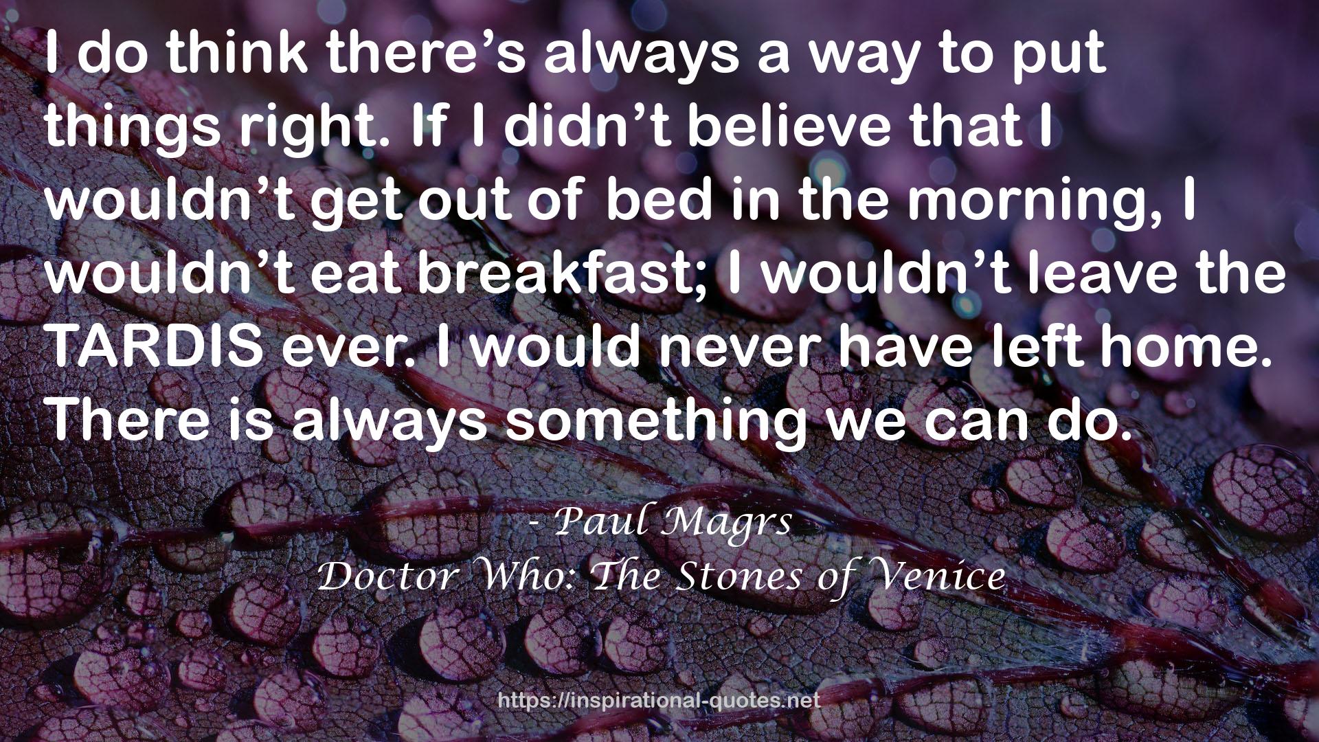 Doctor Who: The Stones of Venice QUOTES