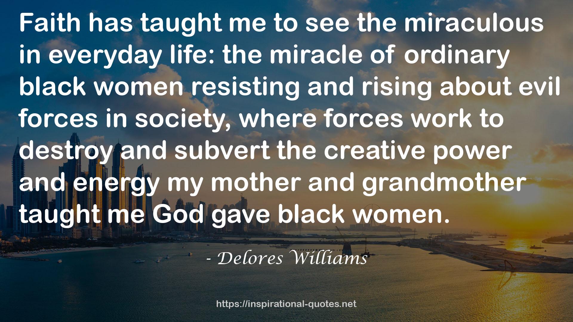 Delores Williams QUOTES