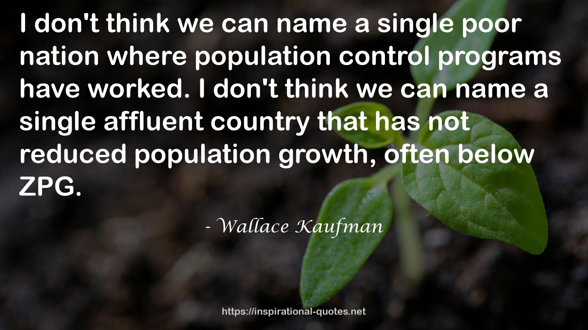 Wallace Kaufman QUOTES