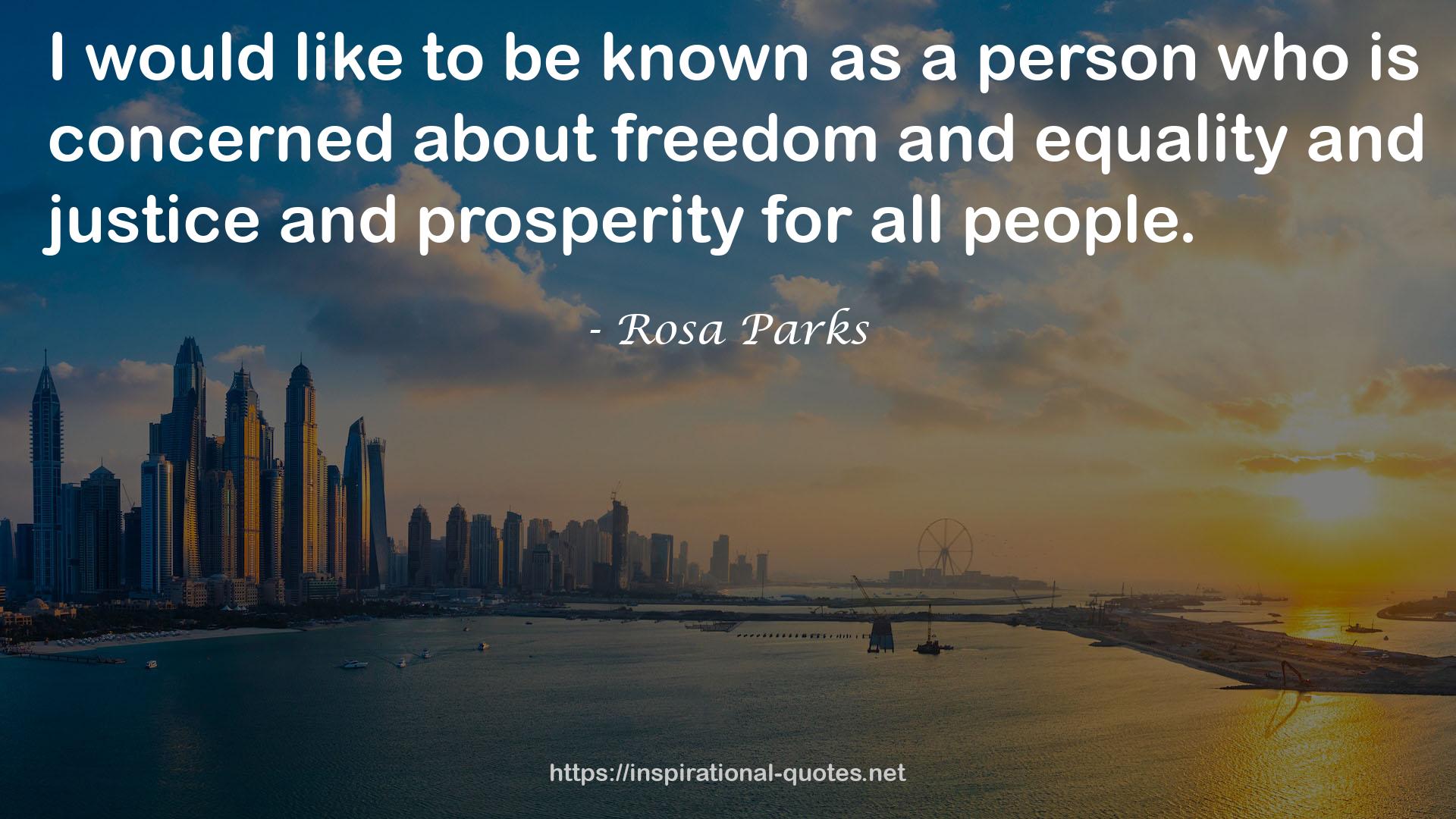 Rosa Parks QUOTES