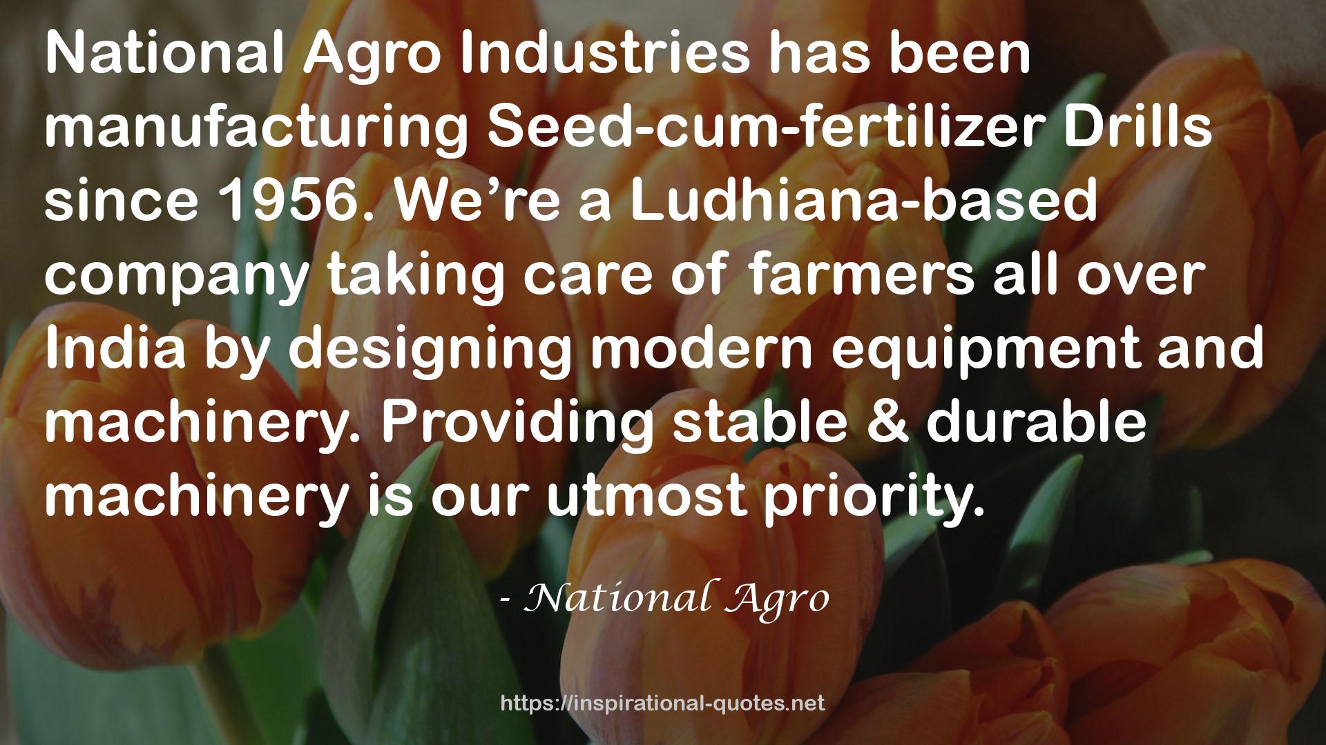 National Agro QUOTES