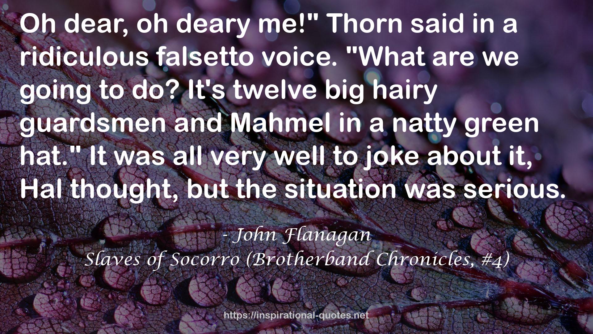 Slaves of Socorro (Brotherband Chronicles, #4) QUOTES