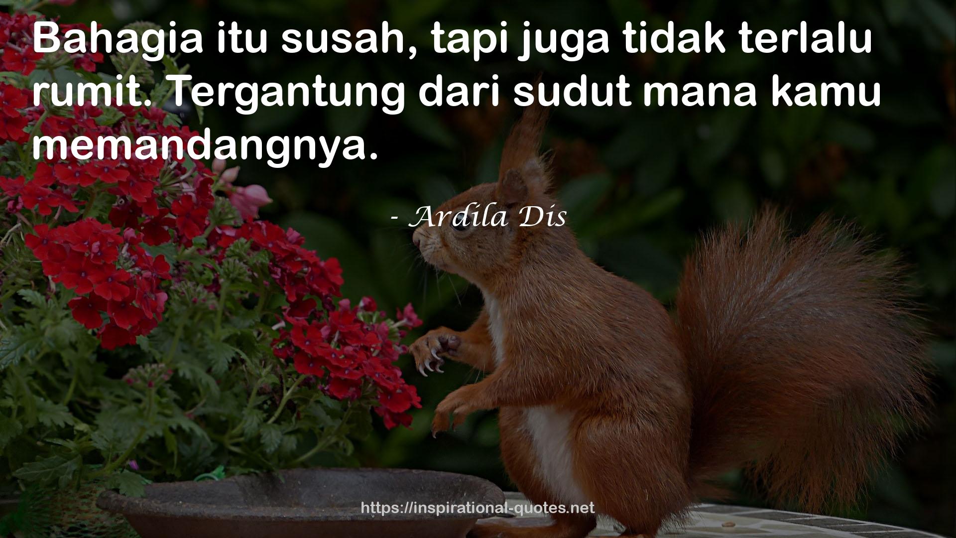 Ardila Dis QUOTES