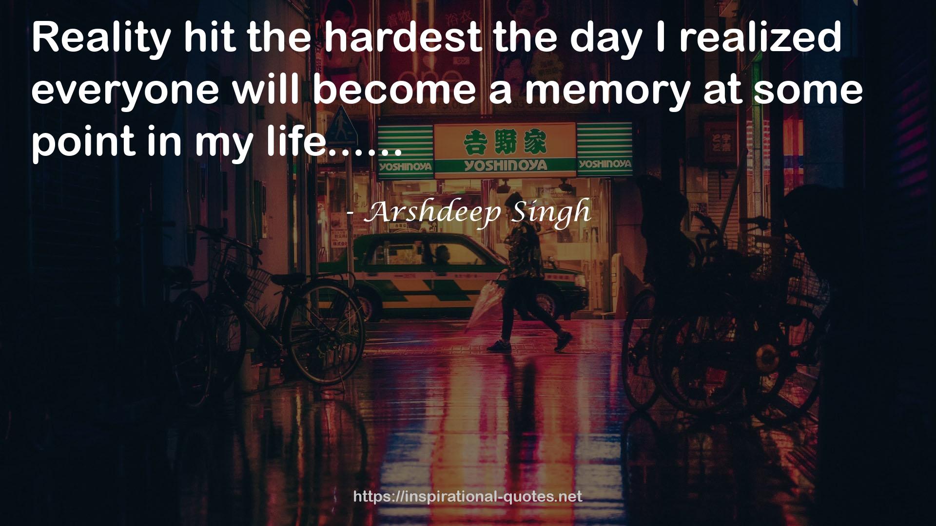 Arshdeep Singh QUOTES