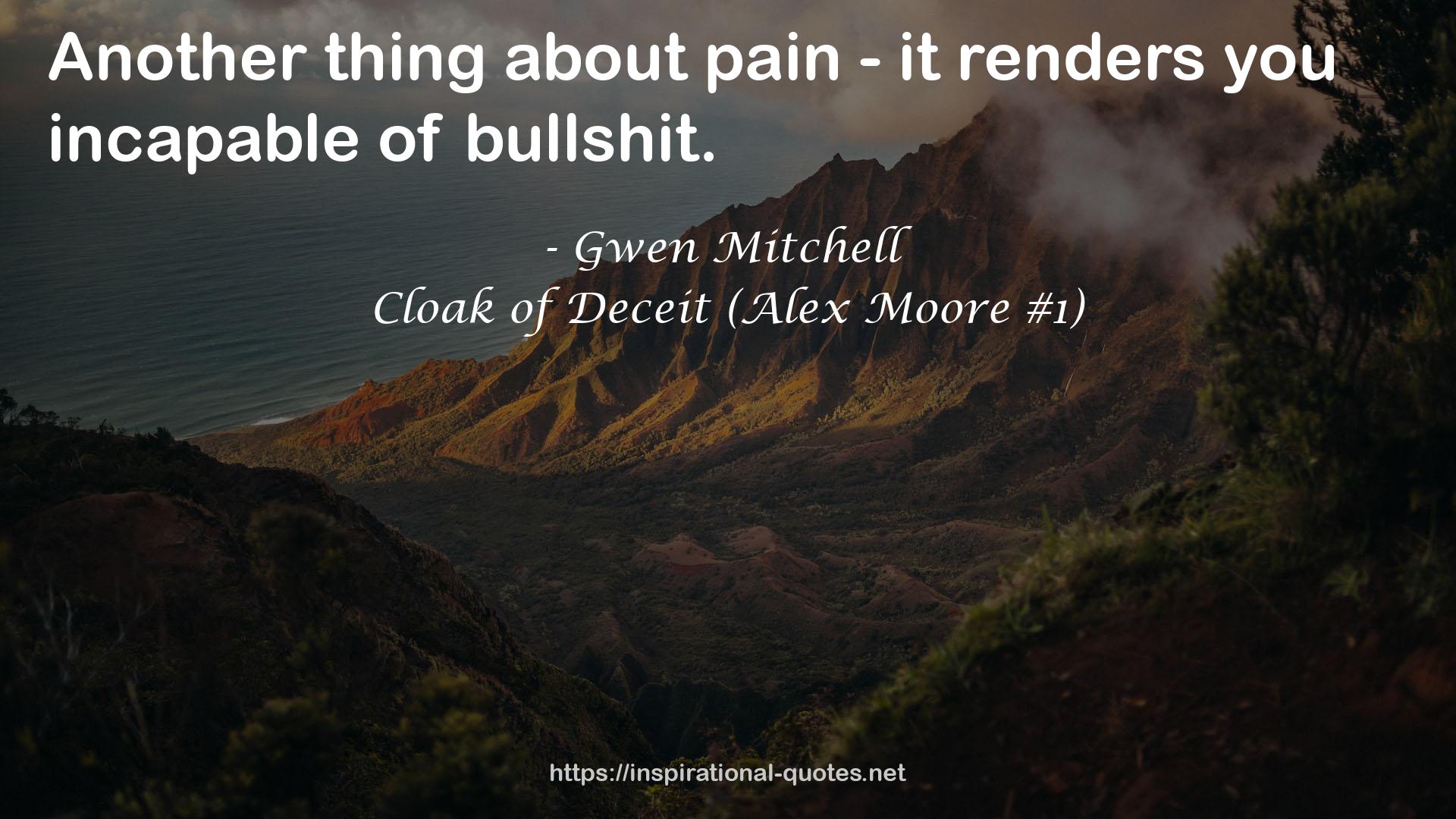 Cloak of Deceit (Alex Moore #1) QUOTES