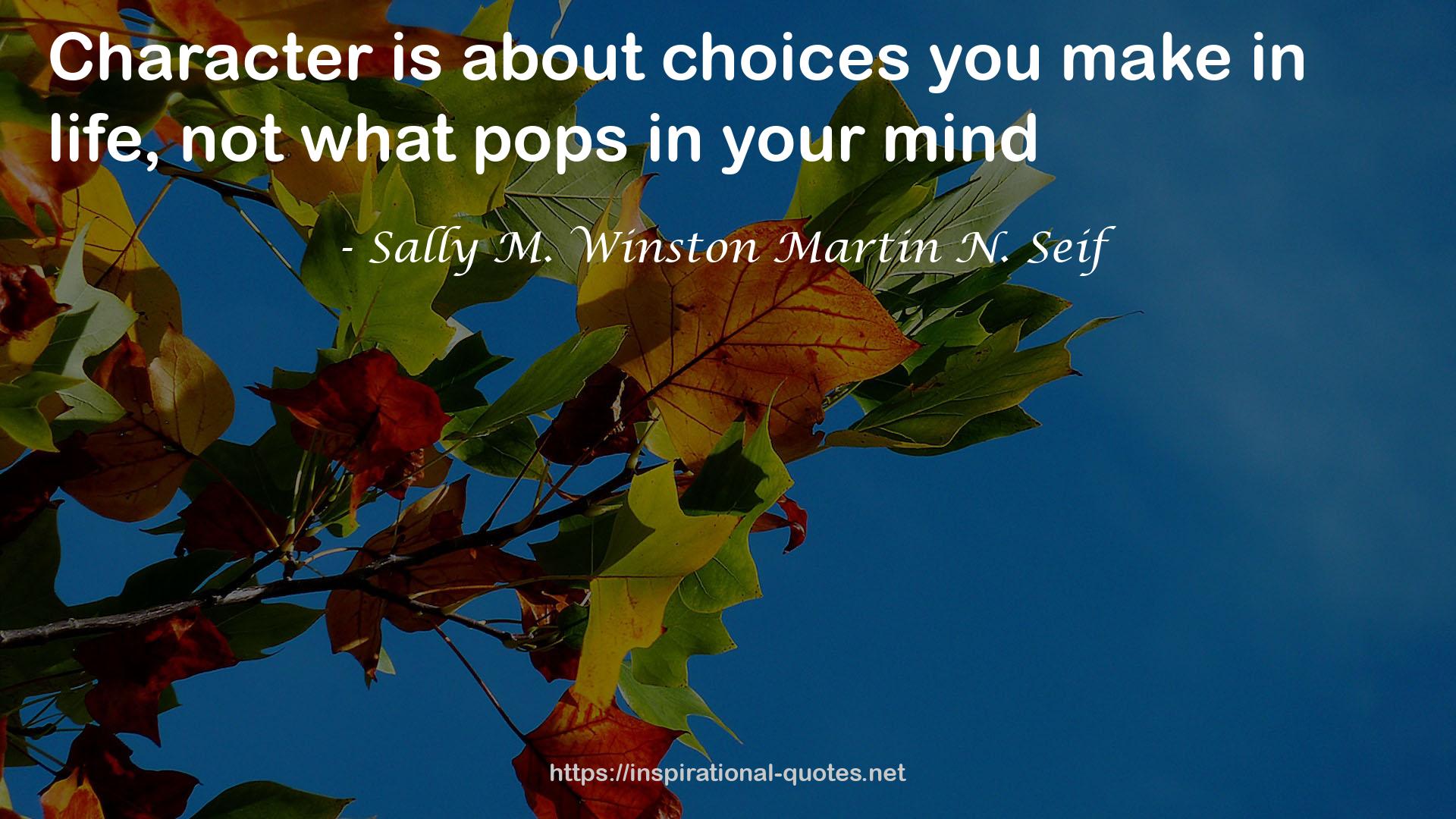 Sally M. Winston Martin N. Seif QUOTES