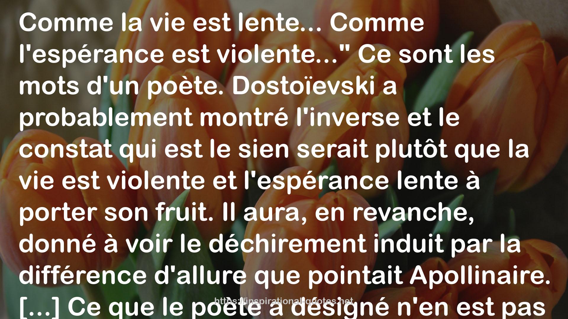 Dostoïevski, Le meurtre et l'espérance QUOTES