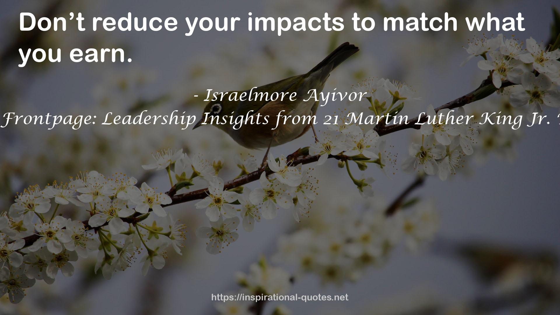 your impacts  QUOTES