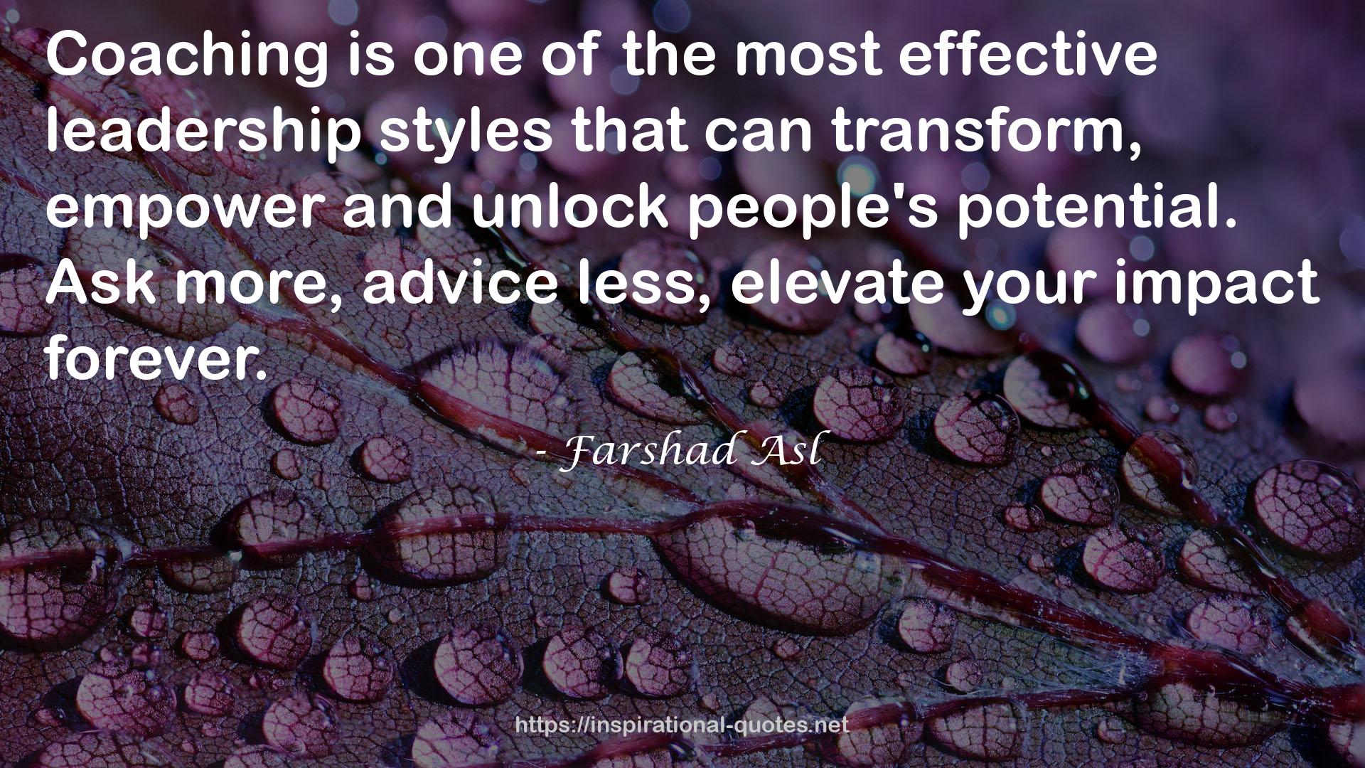 the most effective leadership styles  QUOTES