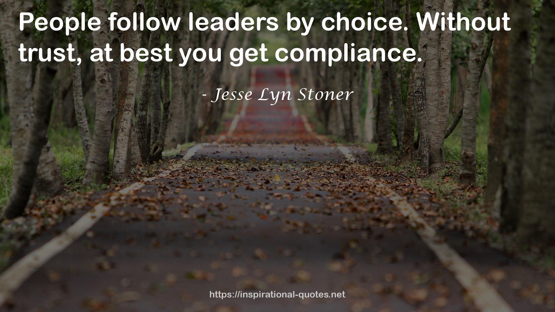 Jesse Lyn Stoner QUOTES