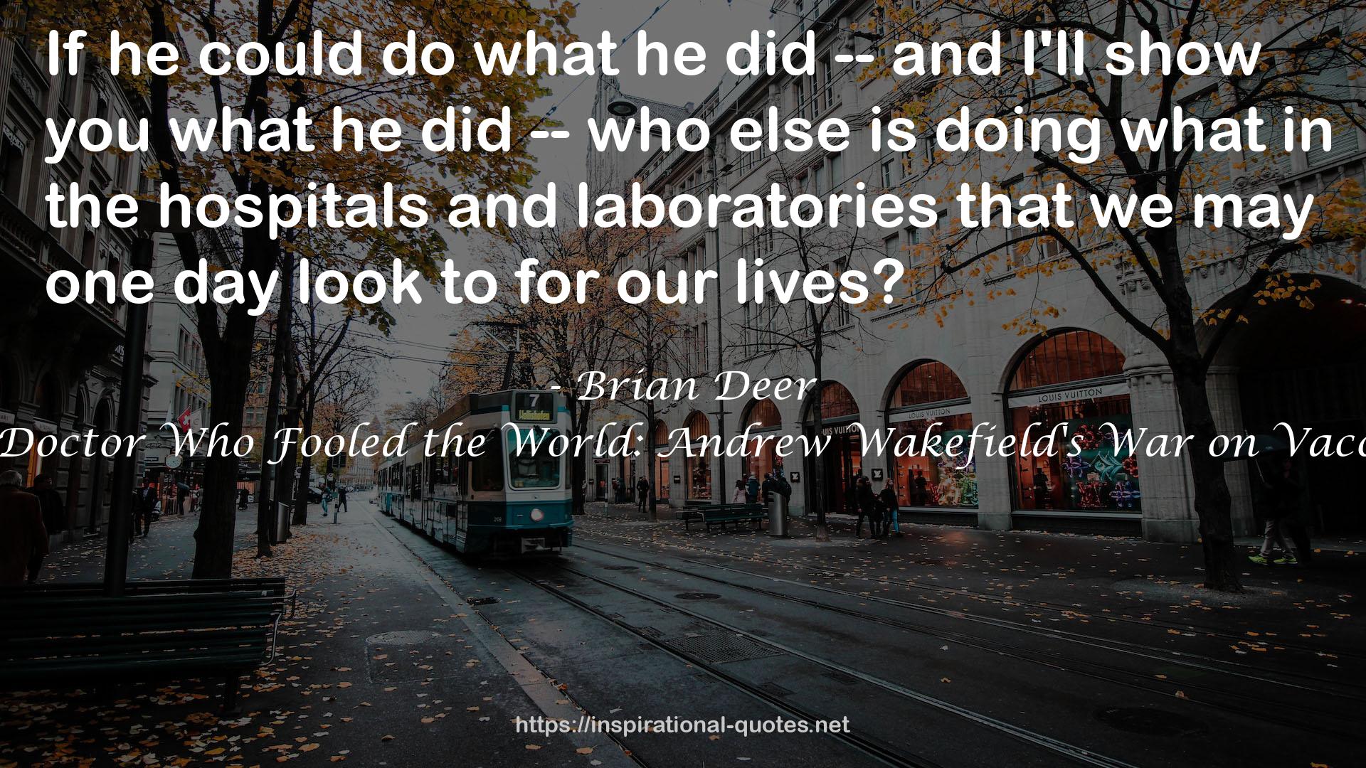 Brian Deer QUOTES