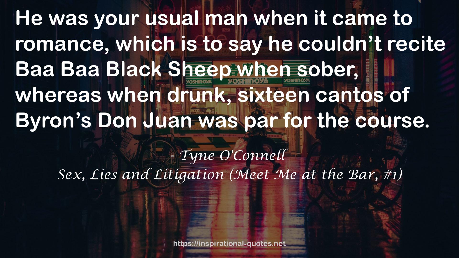 Sex, Lies and Litigation (Meet Me at the Bar, #1) QUOTES