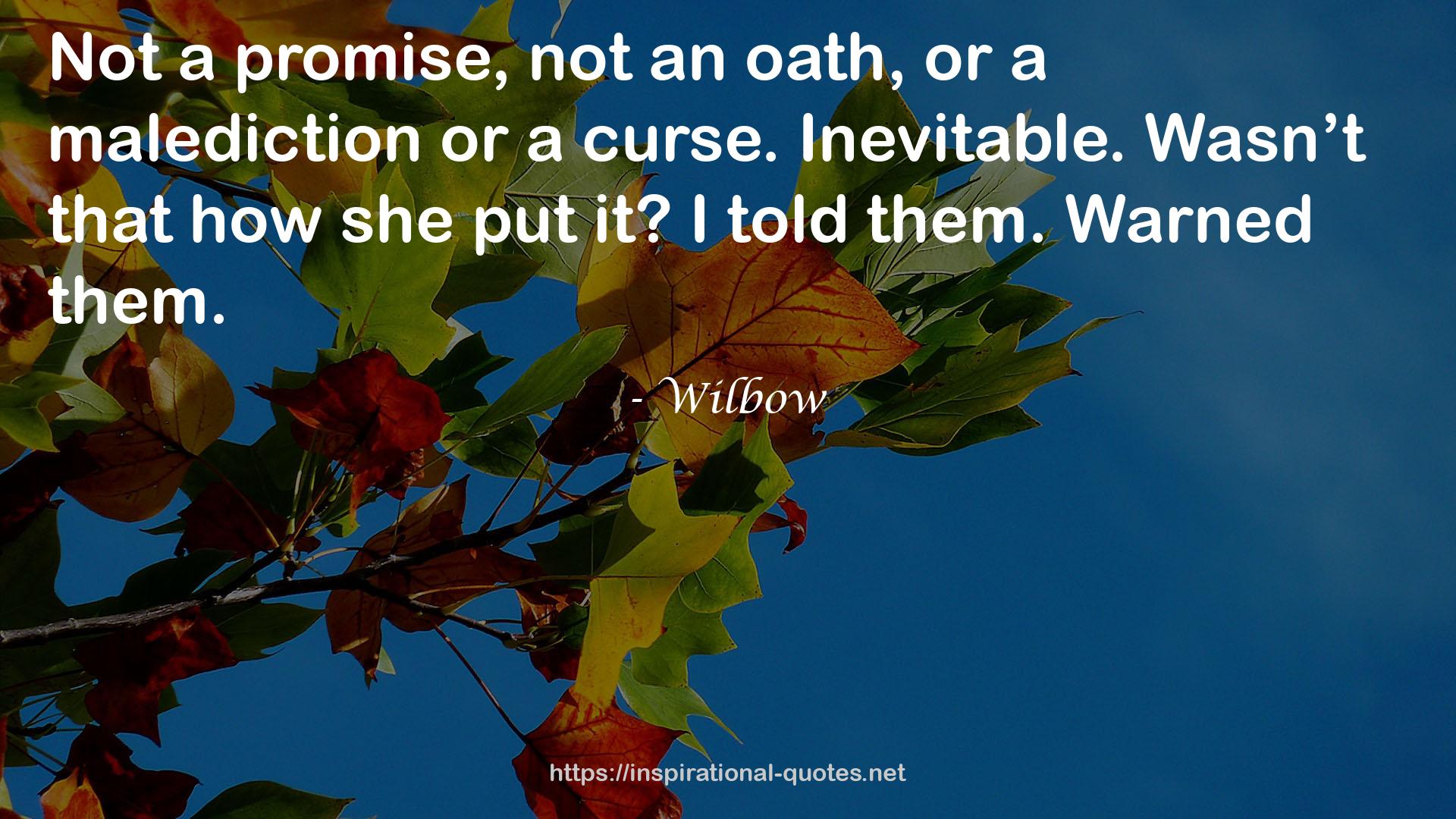 Wilbow QUOTES