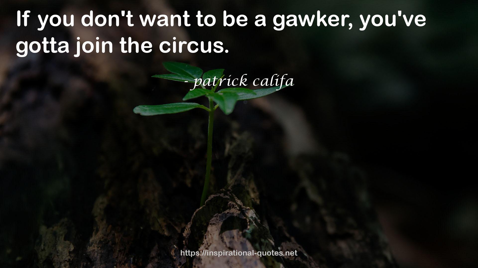 patrick califa QUOTES